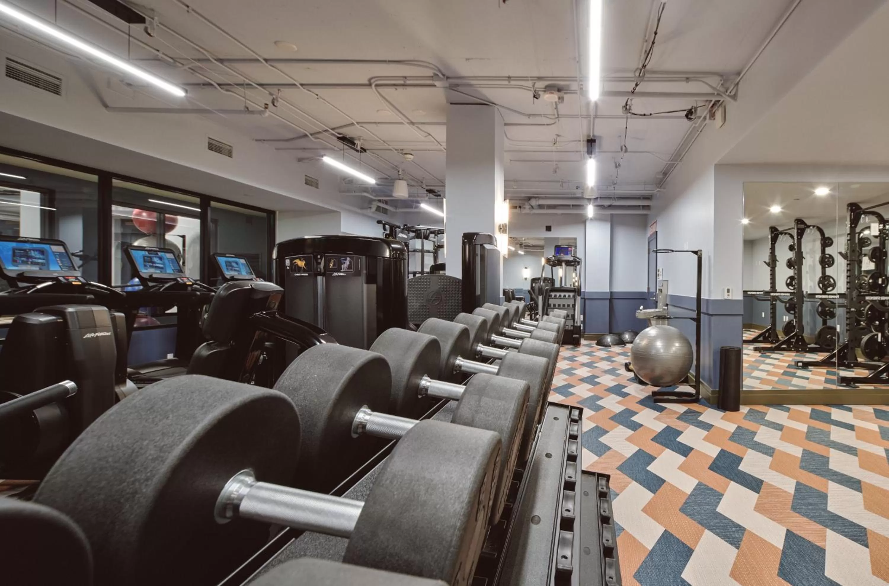 Fitness centre/facilities in Clayton Hotel & Members Club