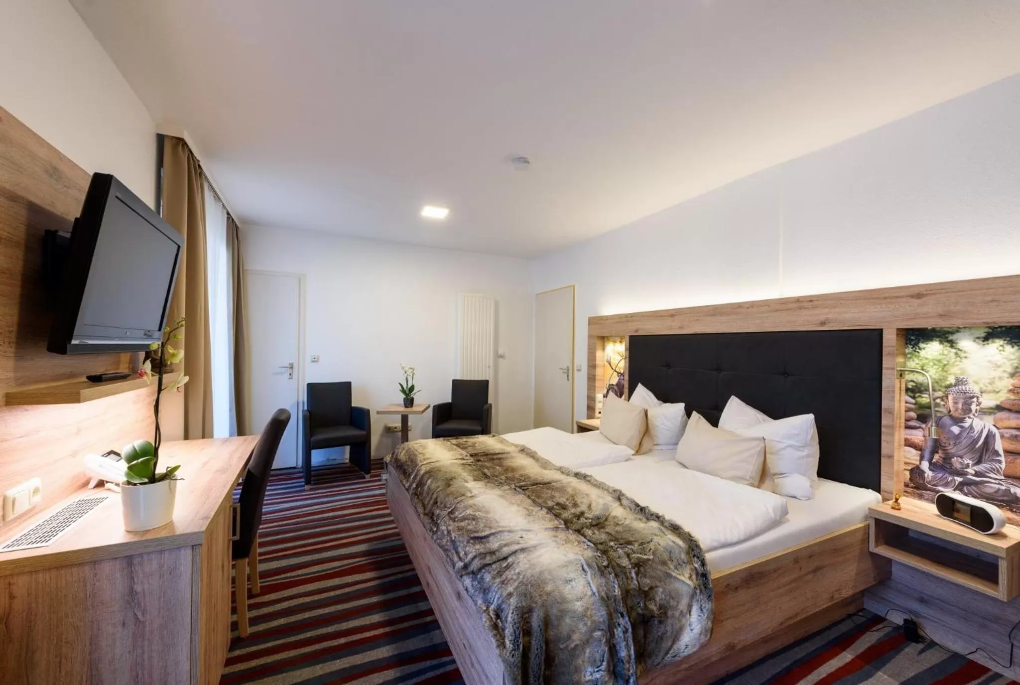 Photo of the whole room, Bed in Wellness & Ayurveda Hotel Am Eichenberg