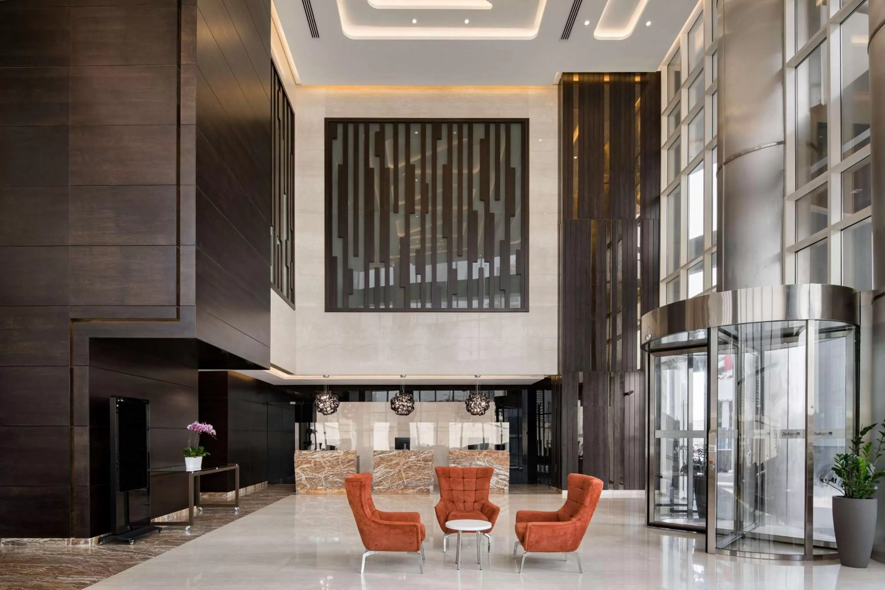 Lobby or reception in Radisson Blu Hotel, Dubai Canal View