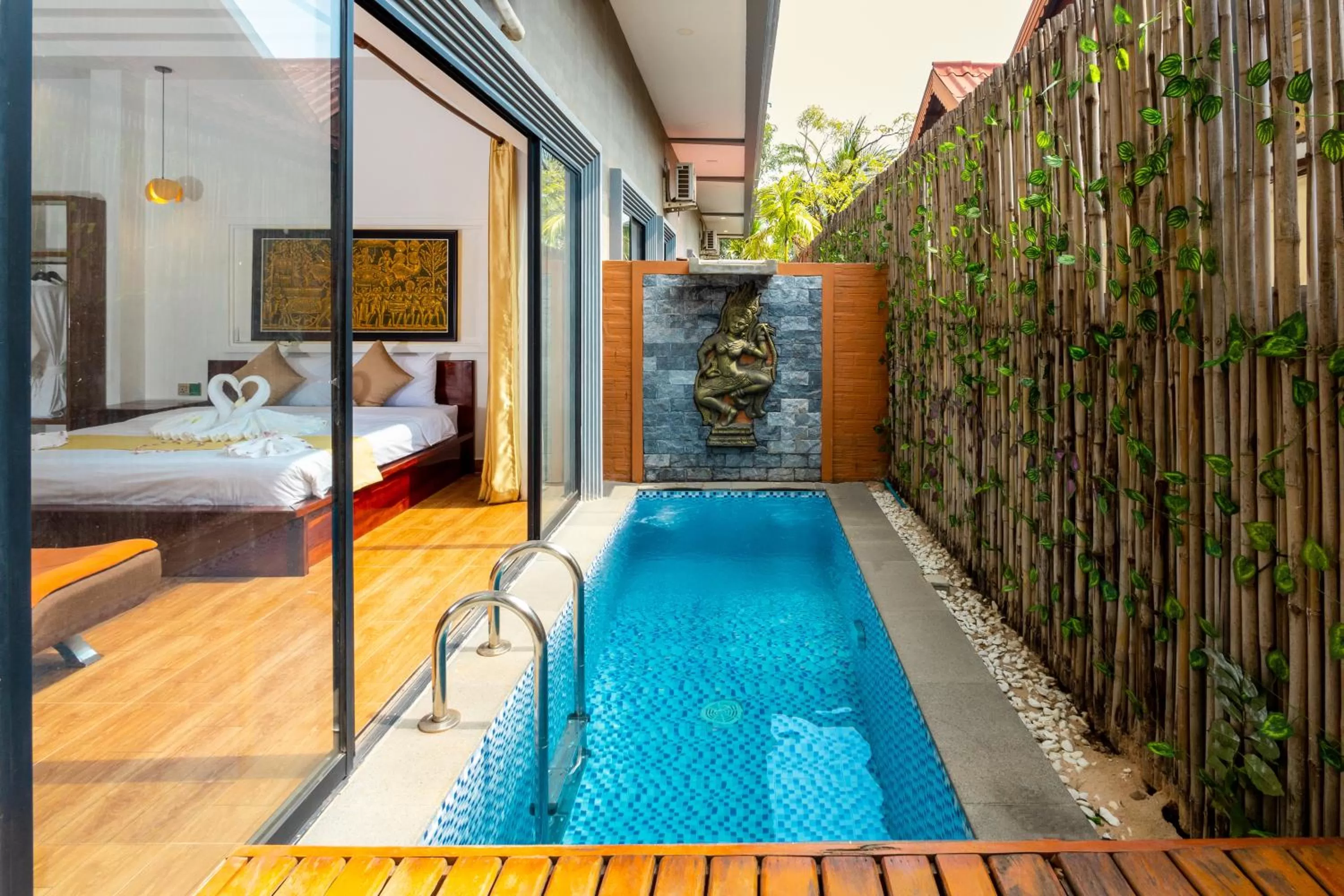 Pool view in Nina Angkor Residence