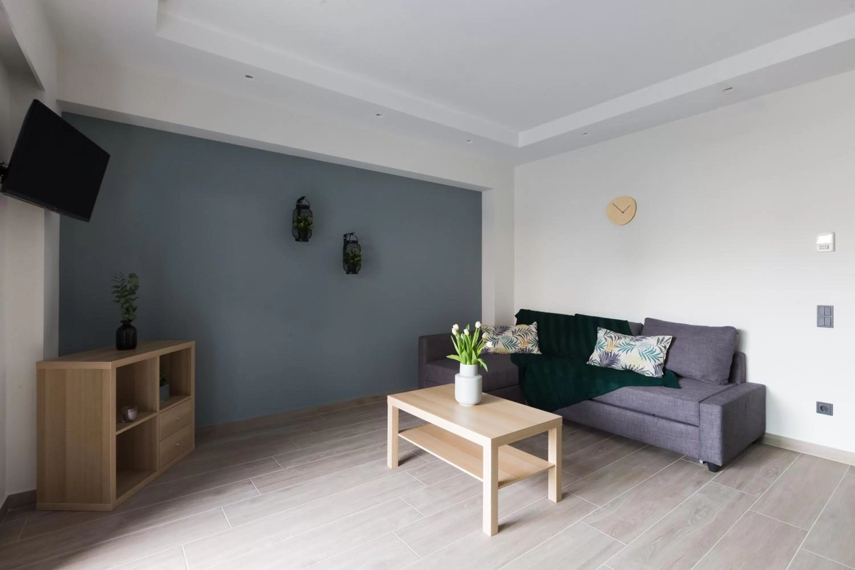 Seating area in Athenian Central Apartments