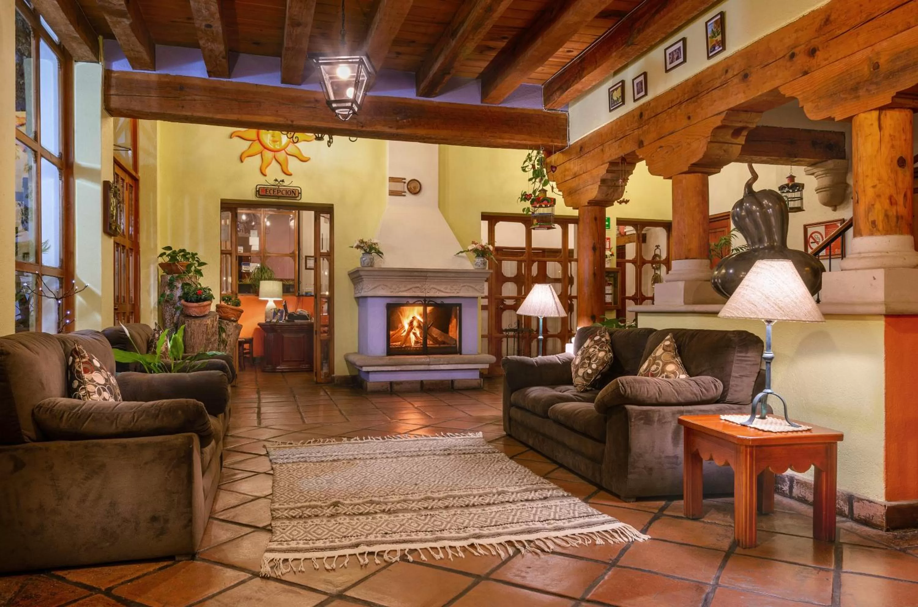 Living room in Hotel Pueblo Magico