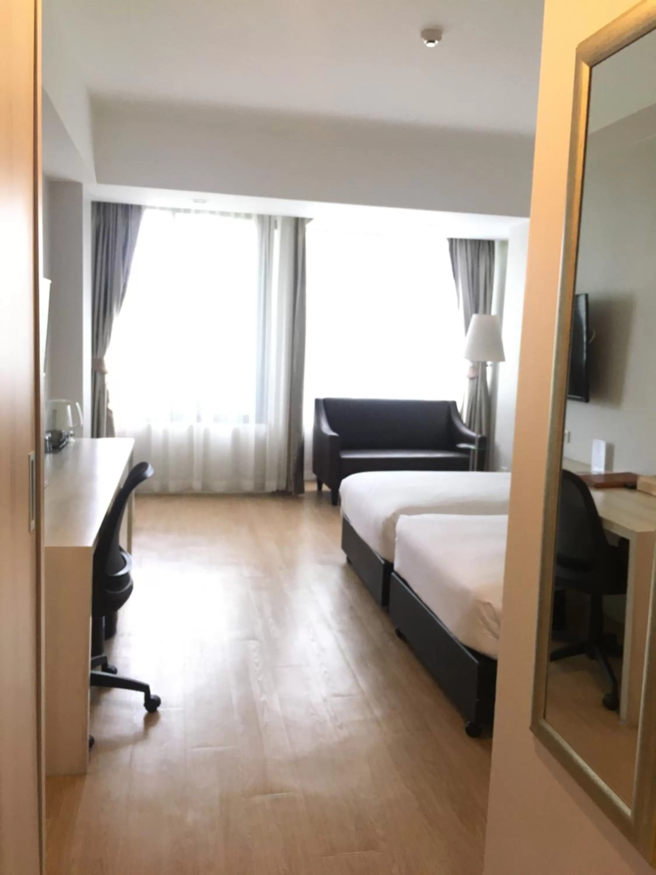 Bed in The Farm House Hotel Ranong