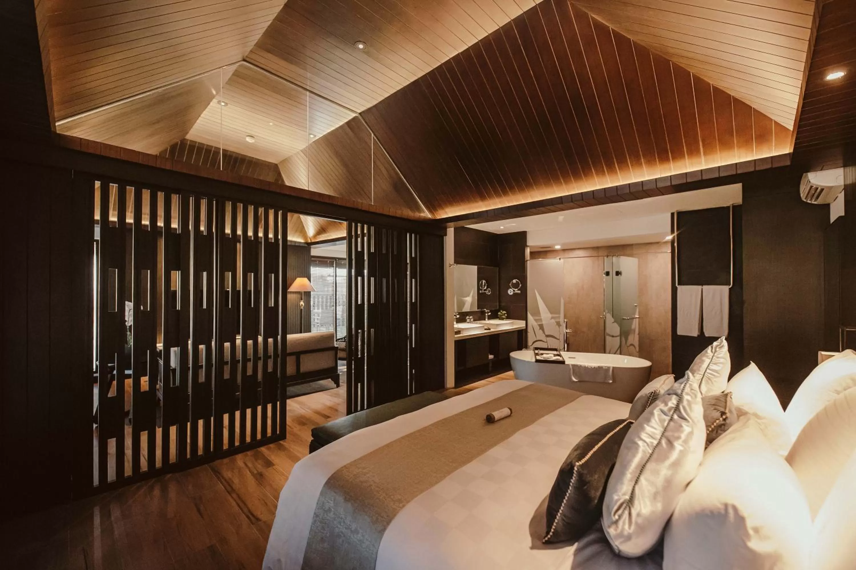 Bathroom, Bed in The Vira Bali Boutique Hotel & Suite