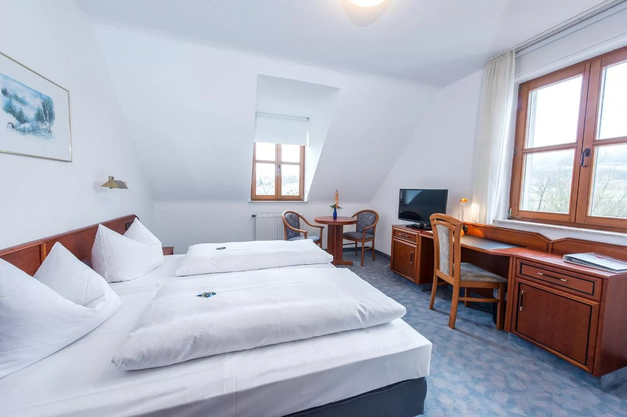 Bed in Prisma Hotel Rhönblick