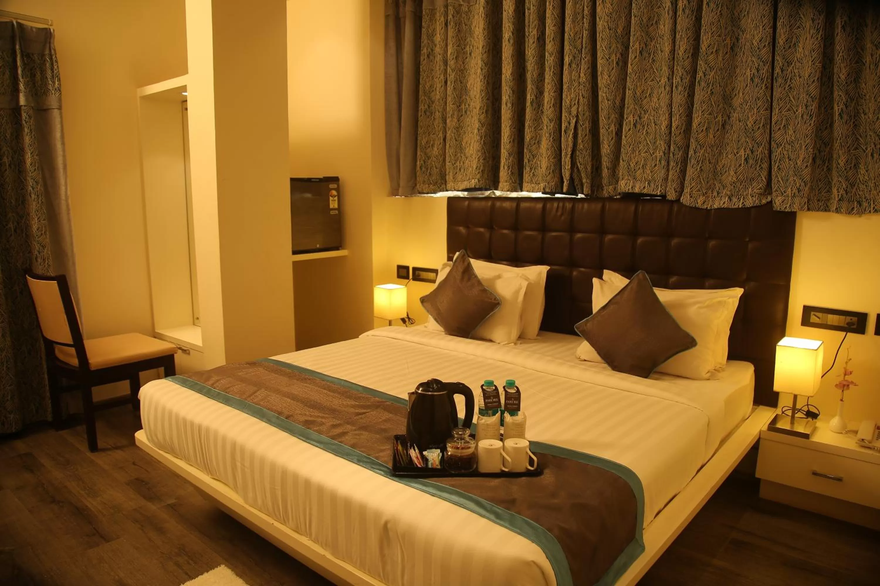 Coffee/tea facilities, Bed in PARK SIGNATURE HOTELS - Royal Benza