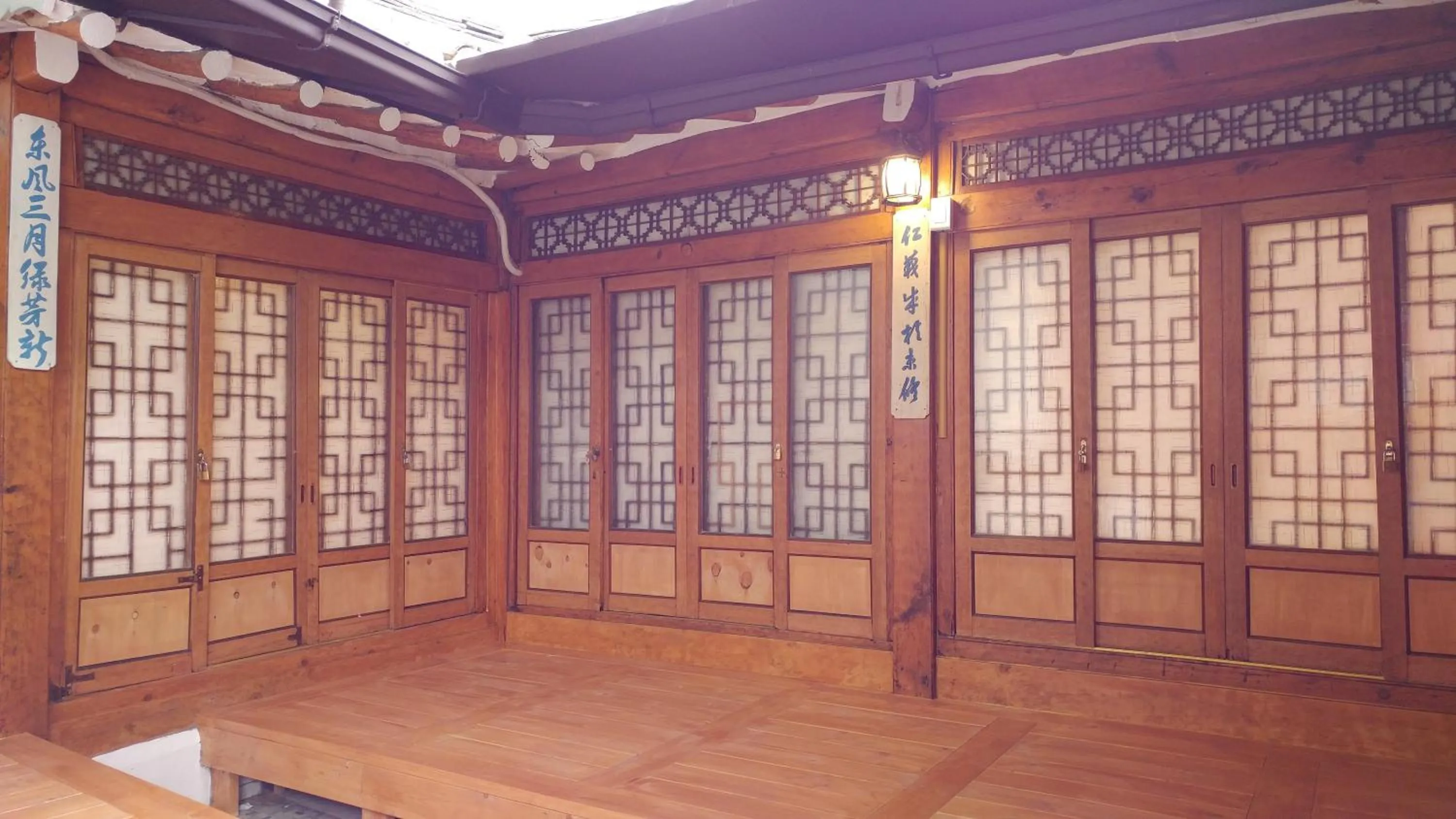 Decorative detail in Sophia Hanok Guesthouse