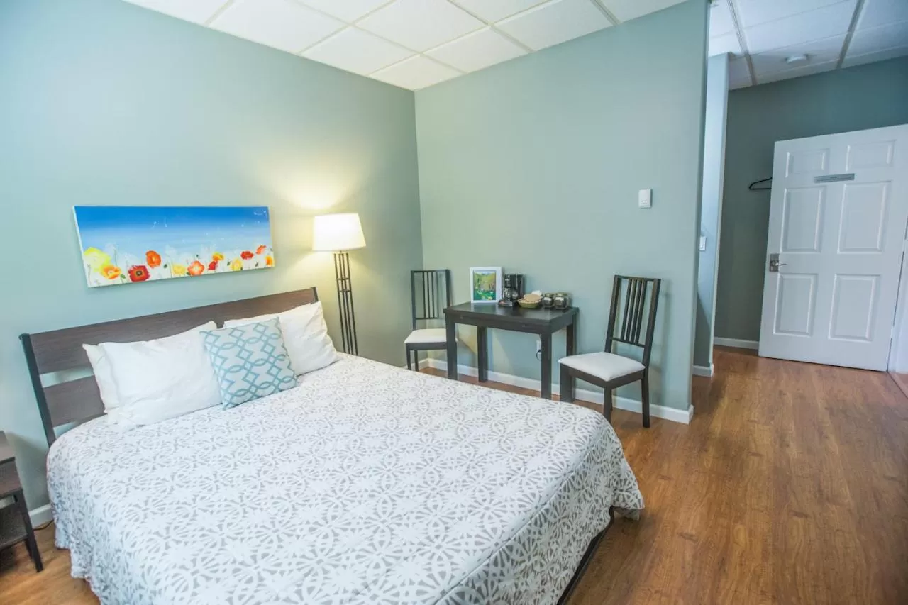 Bed in Trailhead Lodging