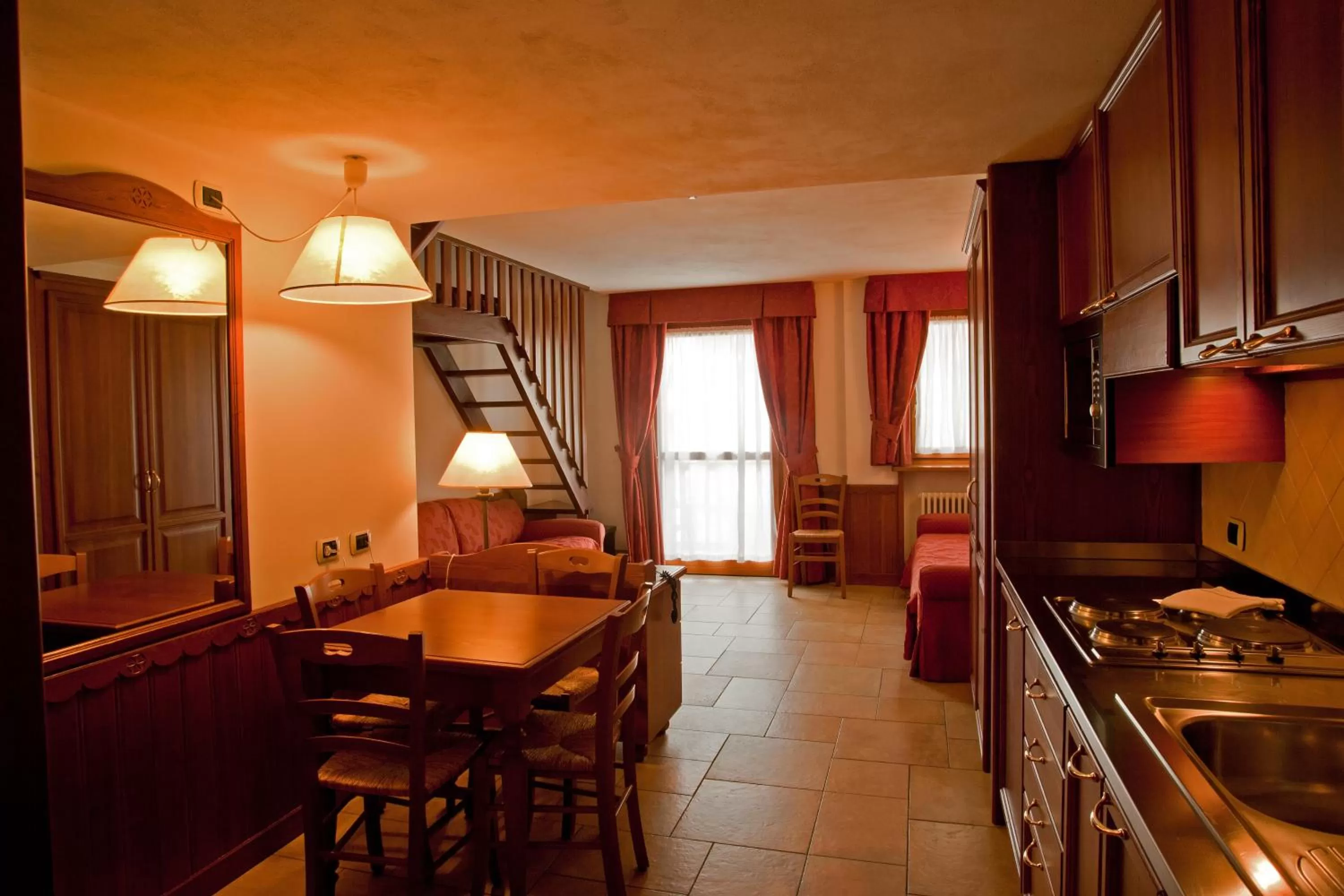 Kitchen or kitchenette in Residence Le Grand Chalet