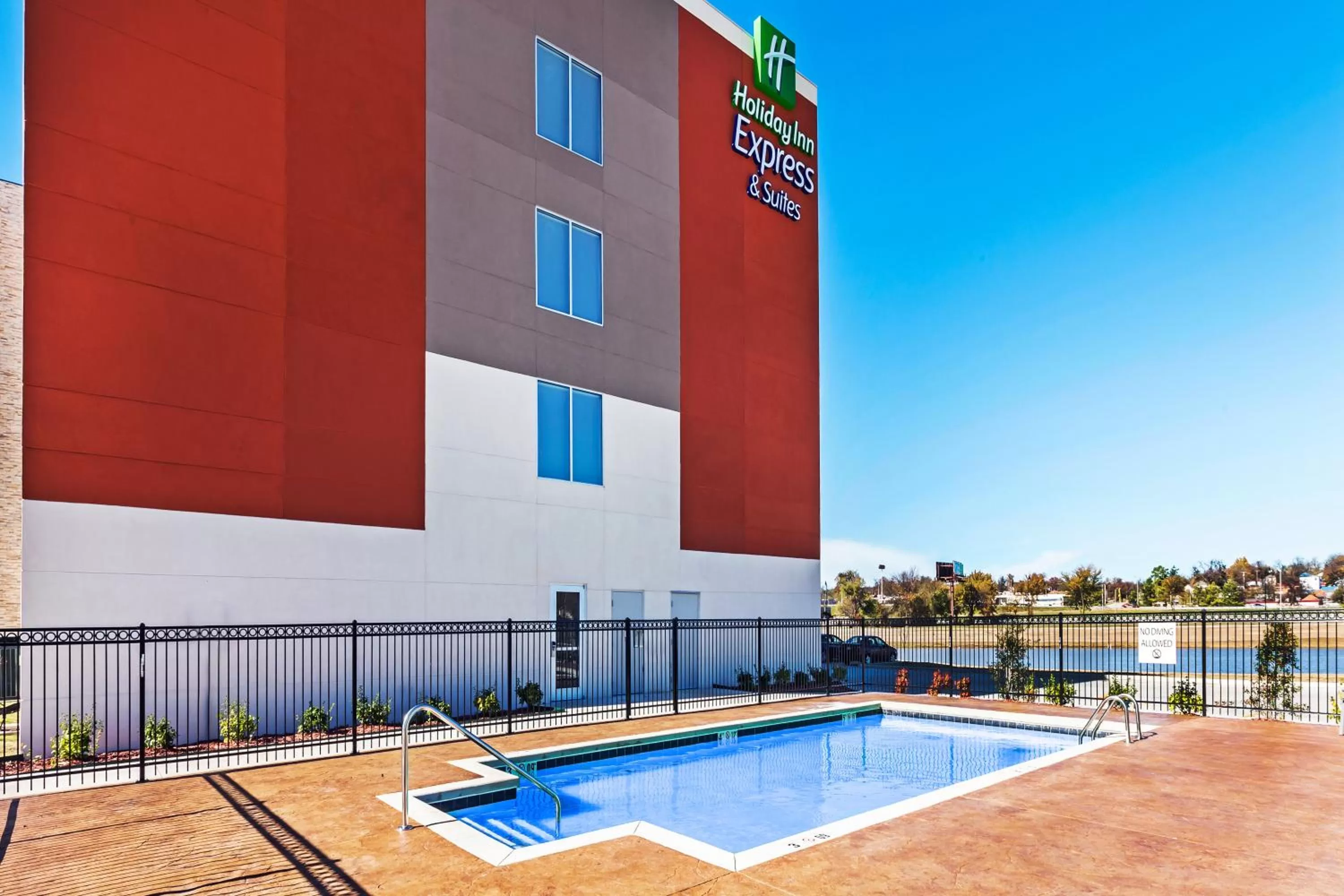 Swimming pool in Holiday Inn Express & Suites Tulsa West - Sand Springs by IHG