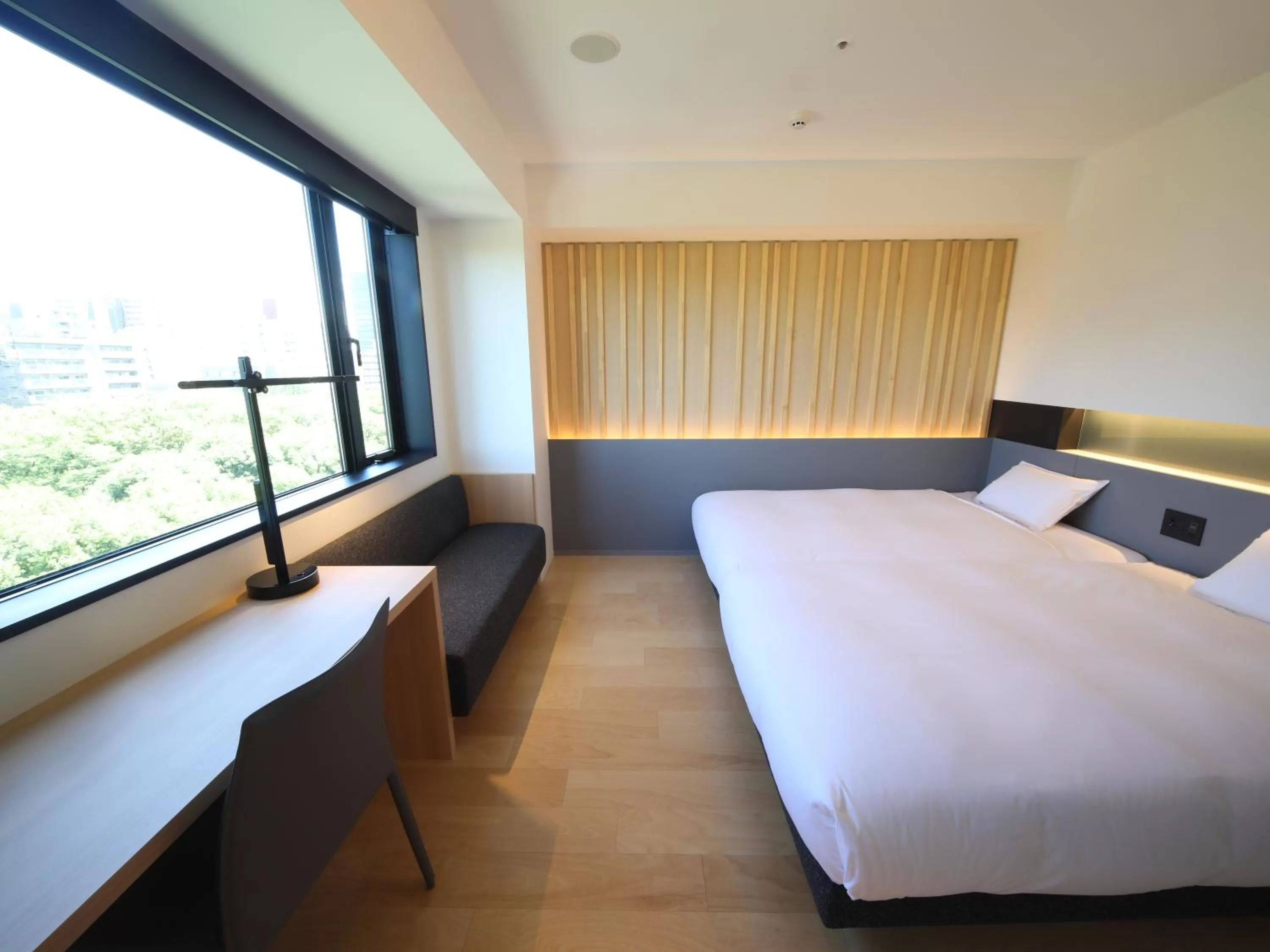 Bed in hotel androoms Nagoya Sakae