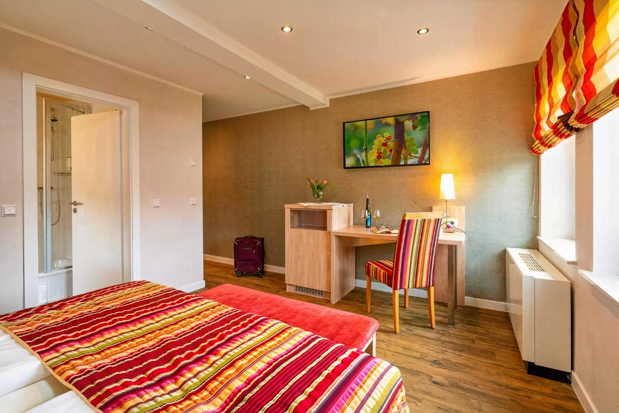 Bed in Weinhotel Landsknecht