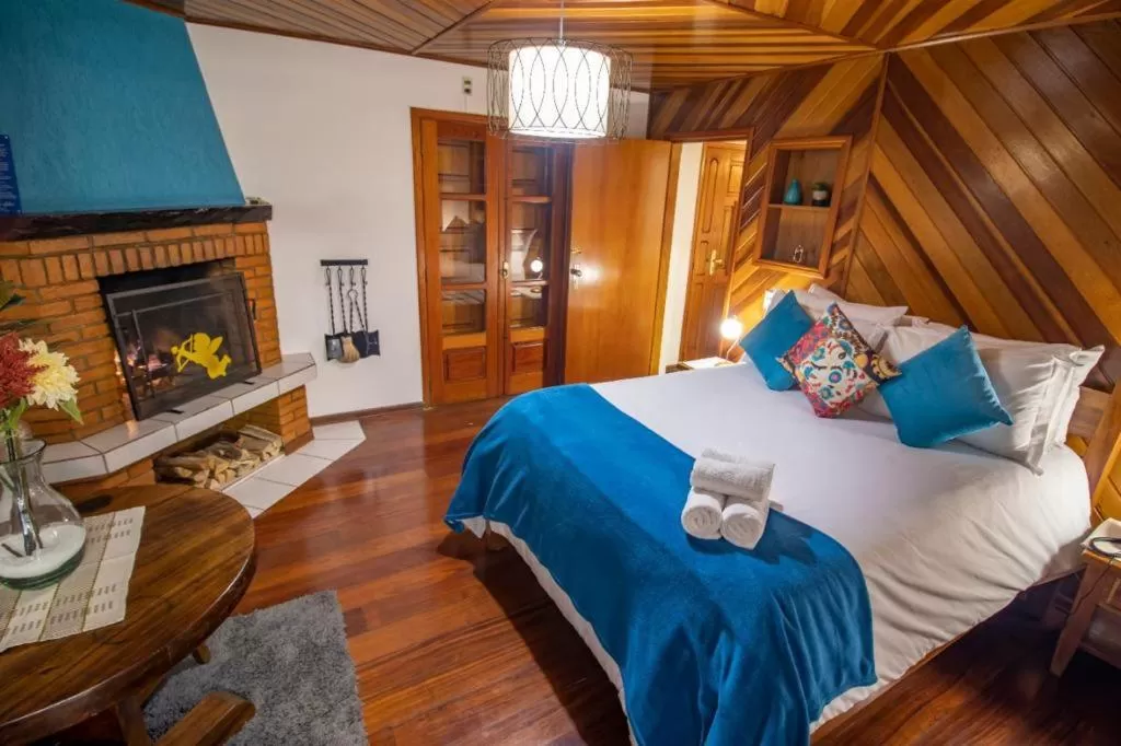 Bed in Pousada Ricanto Amore Mio