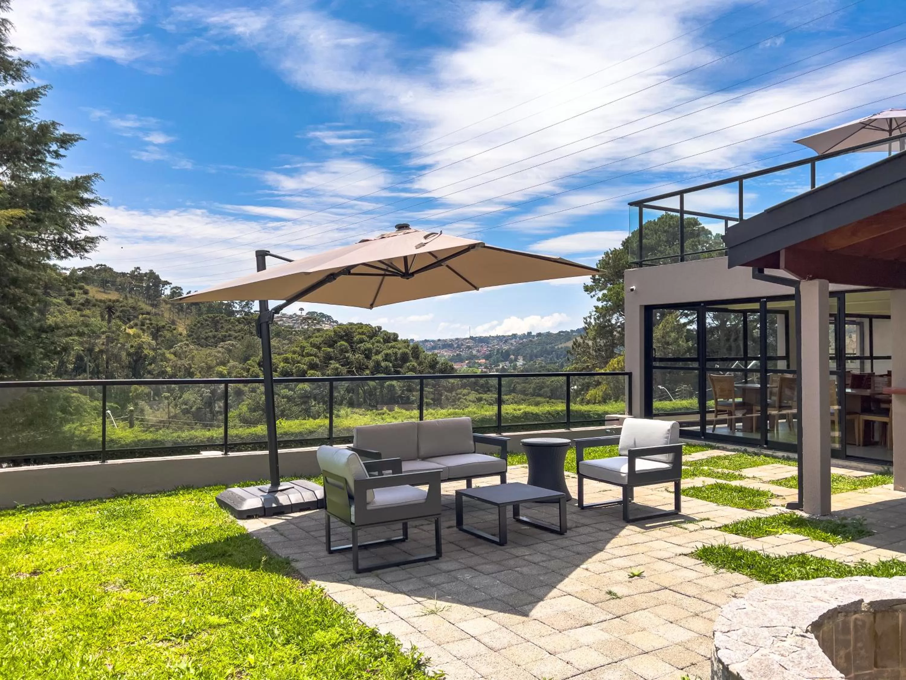 Balcony/Terrace in Pousada Terrazzo Bonjardim - by Easy Hotéis