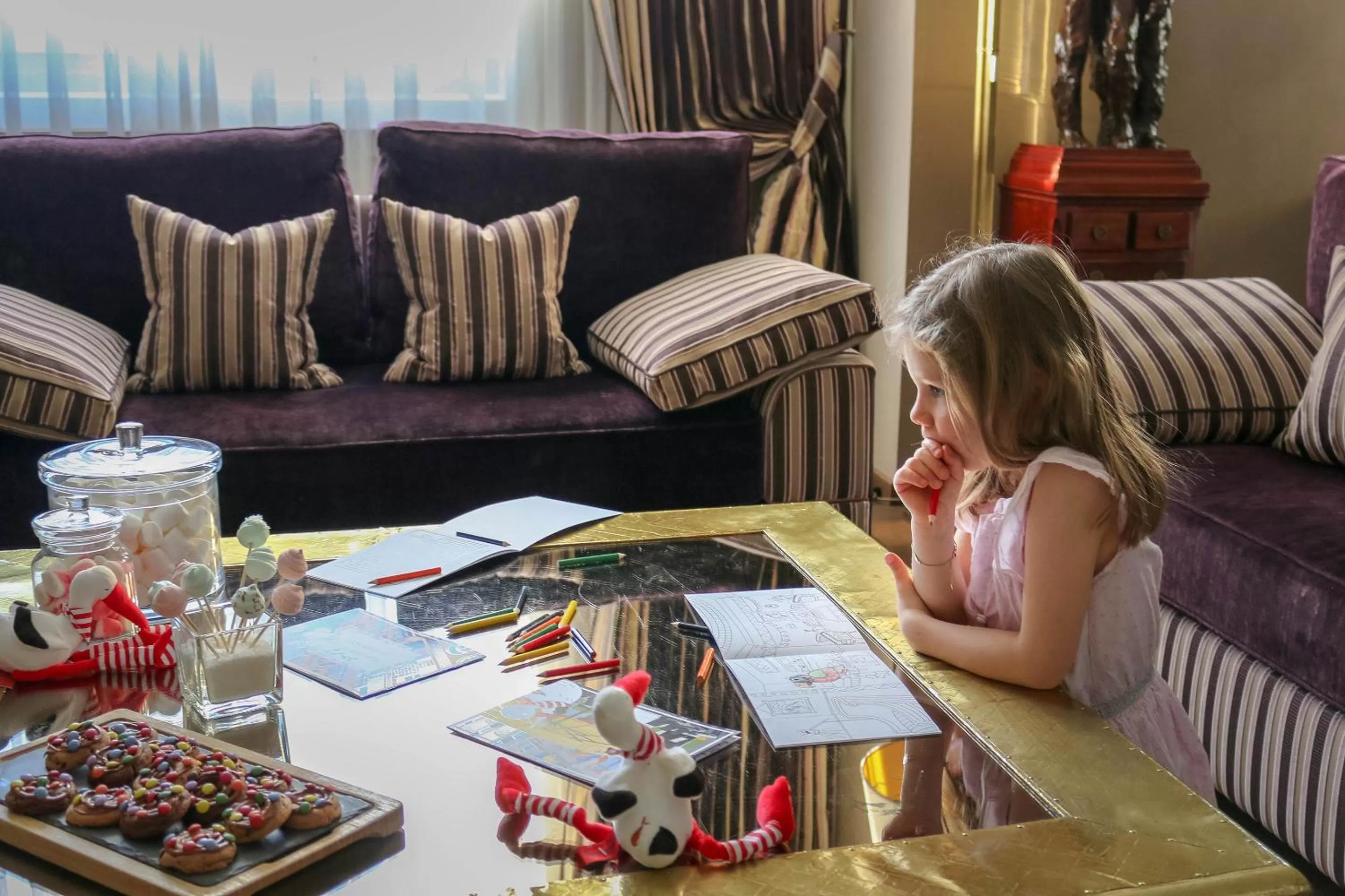 Living room in Hôtel de la Cigogne