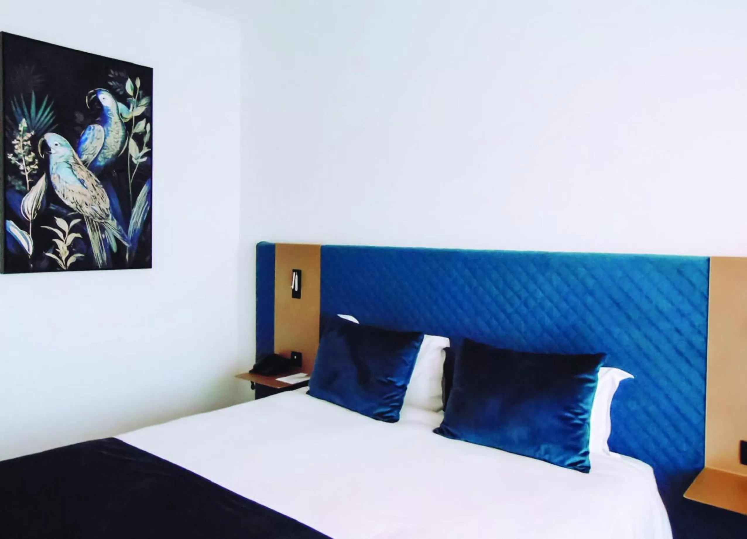 Decorative detail, Bed in Ajax Hotel