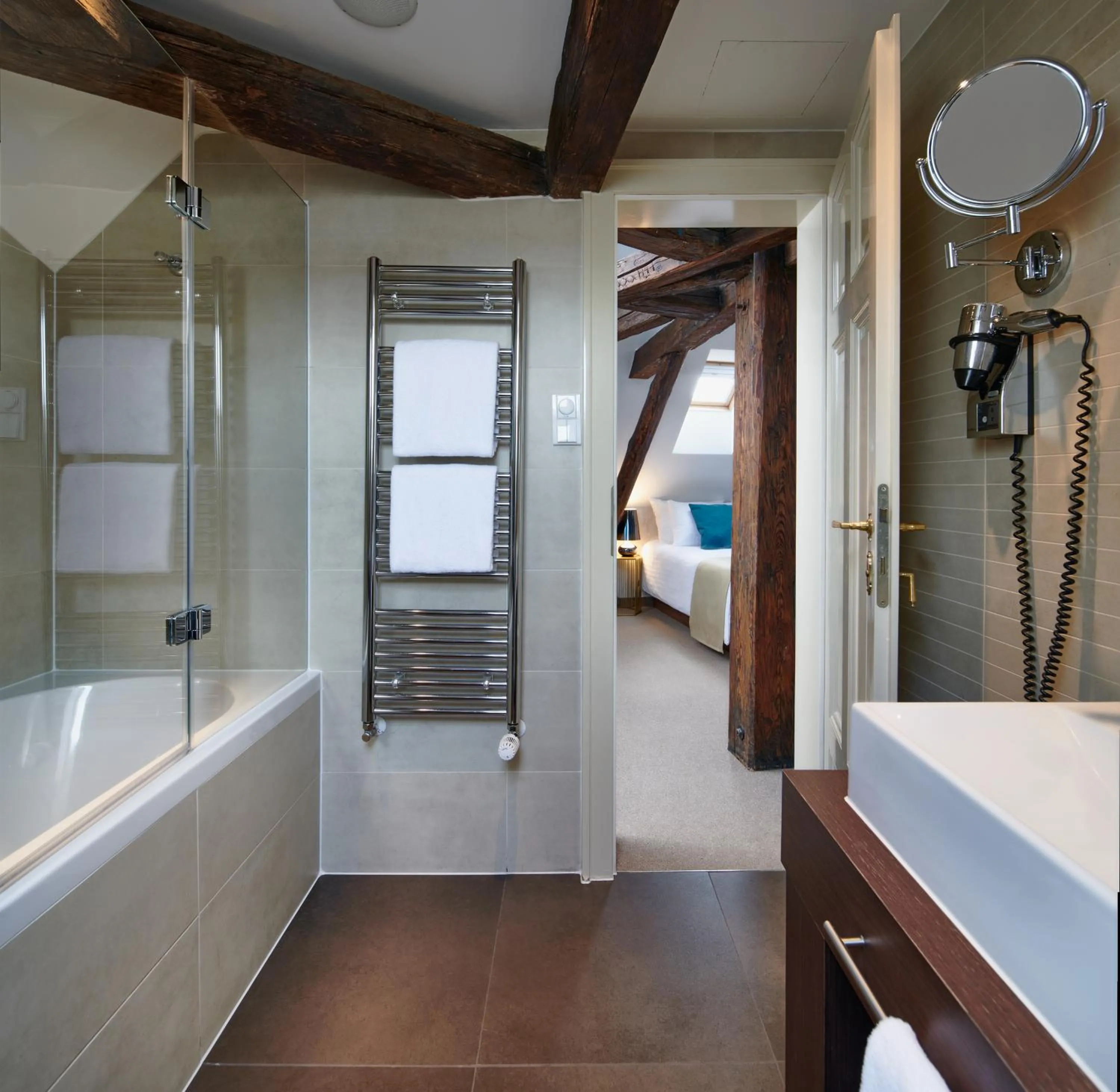 Bathroom in Golden Angel Suites by Adrez