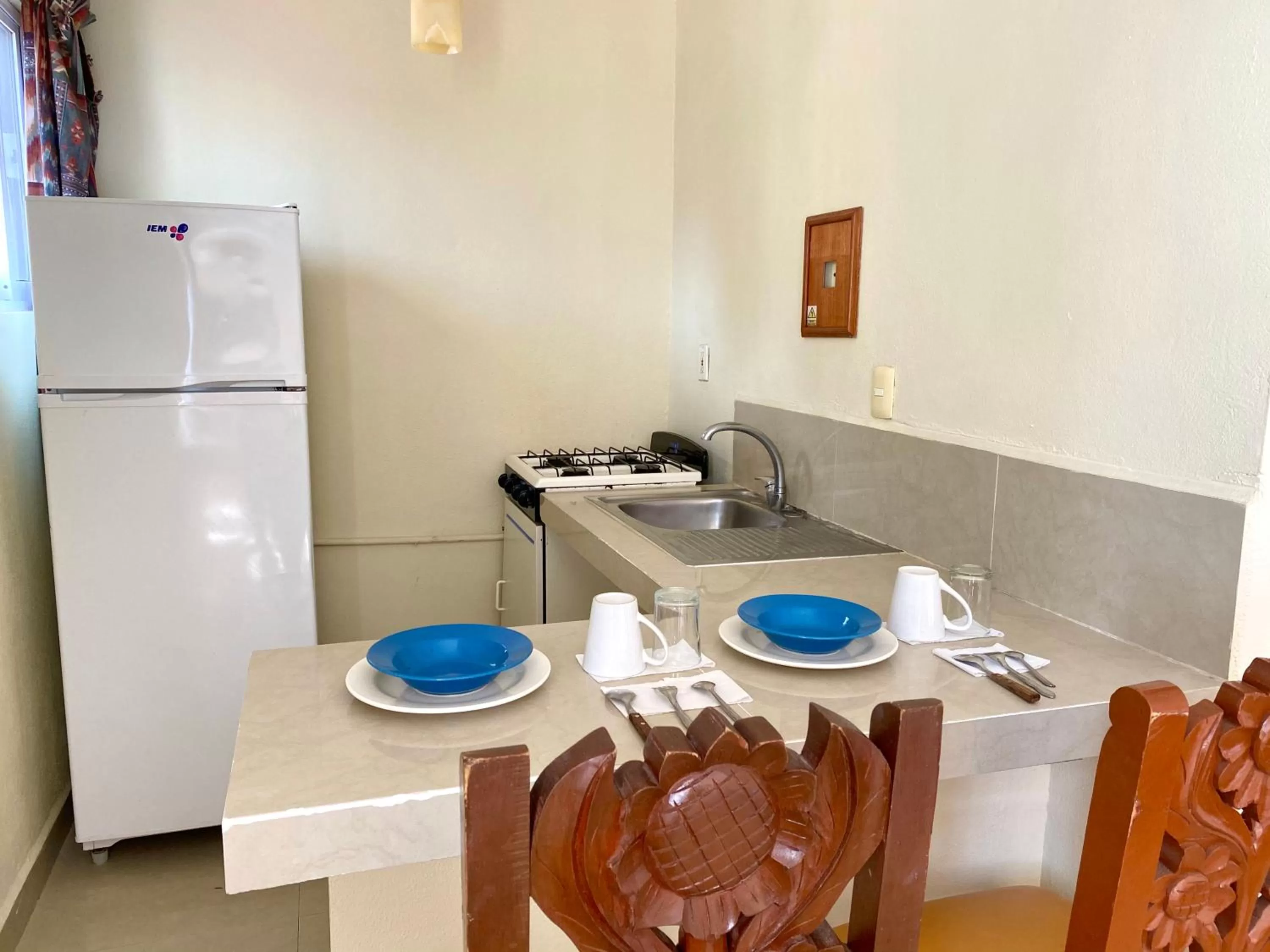 Kitchen or kitchenette in Hotel El Campanario Playa del Carmen