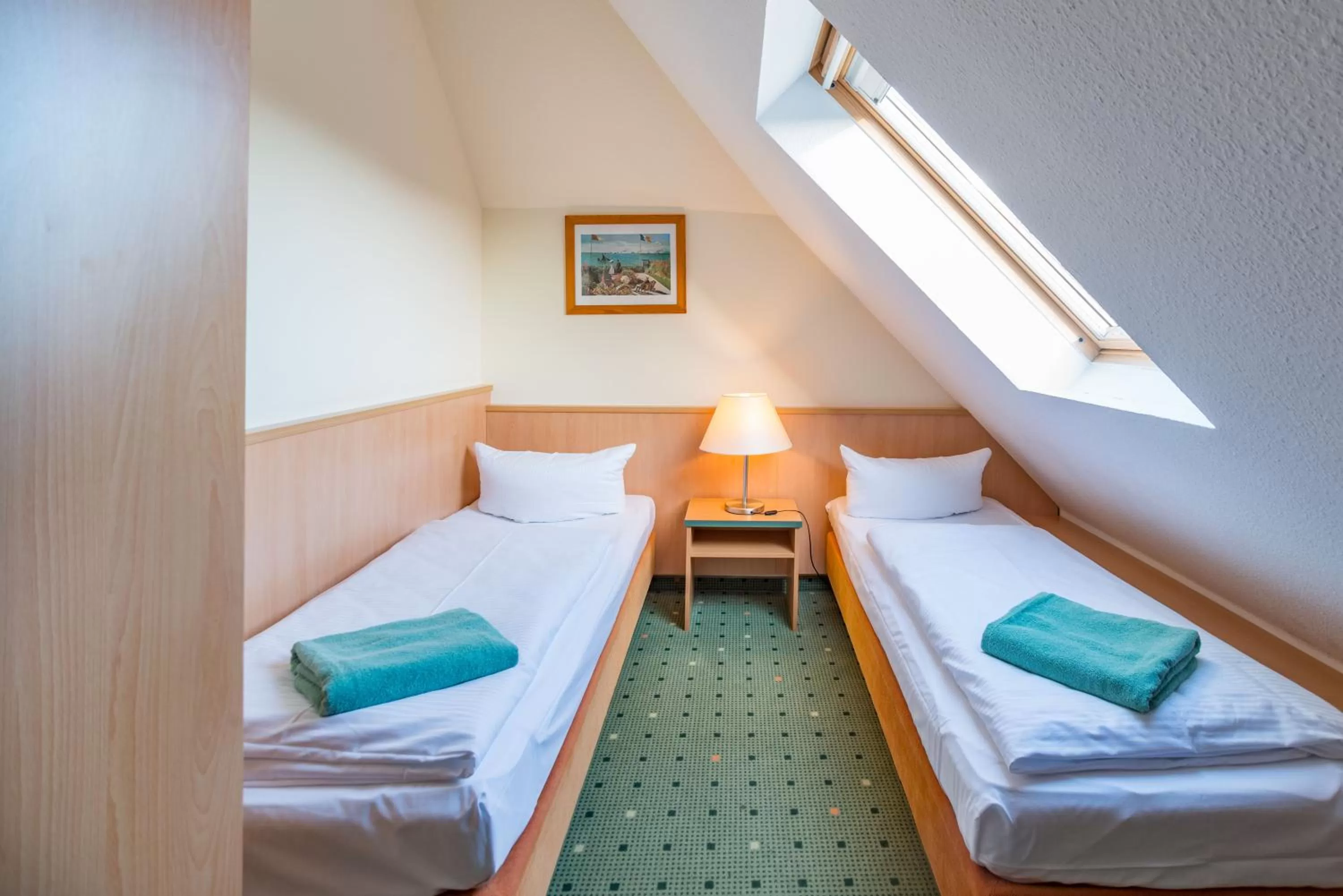 Bed in Am Weststrand Apartmenthaus Waldeck