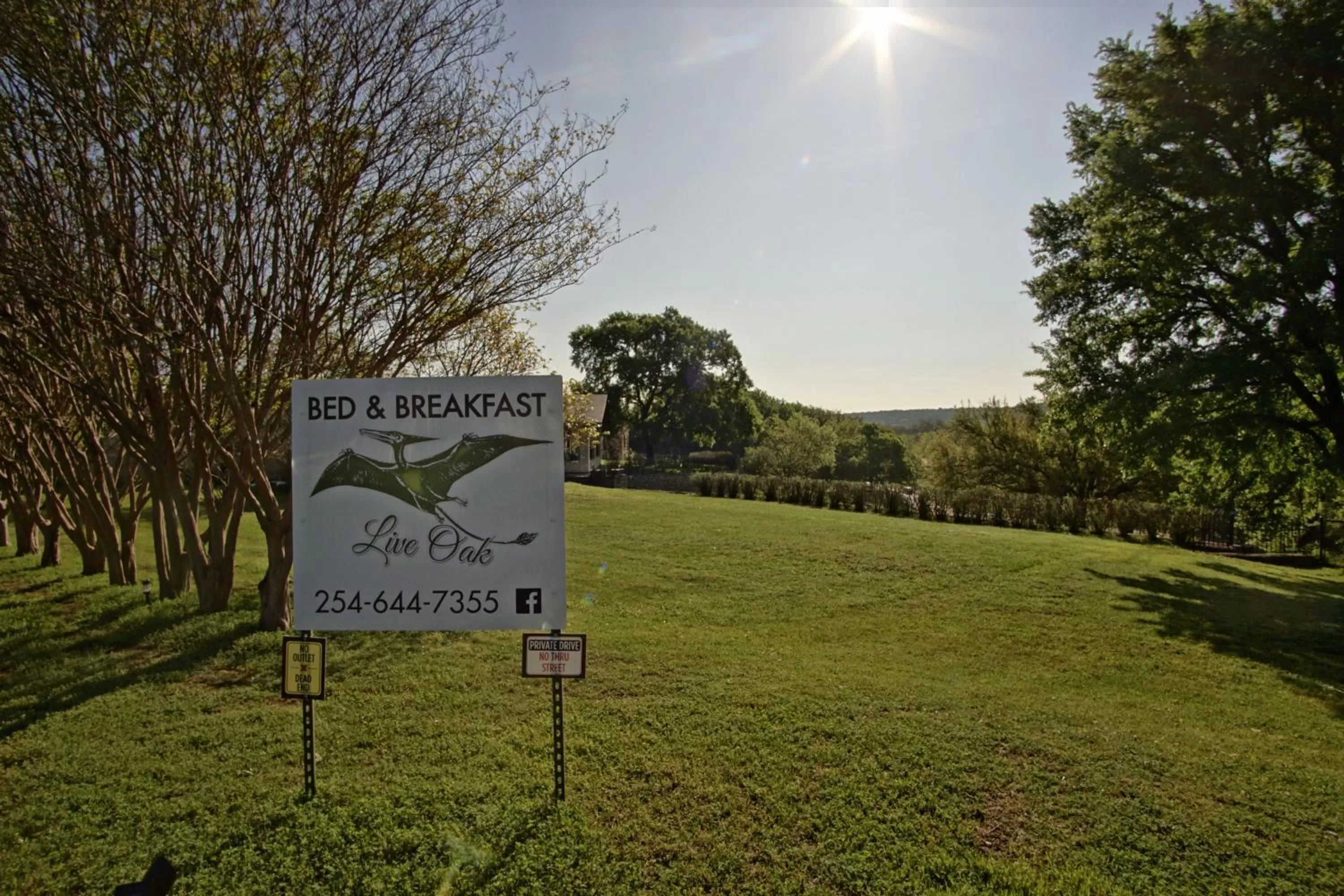 Property Logo/Sign in Live Oak B&B