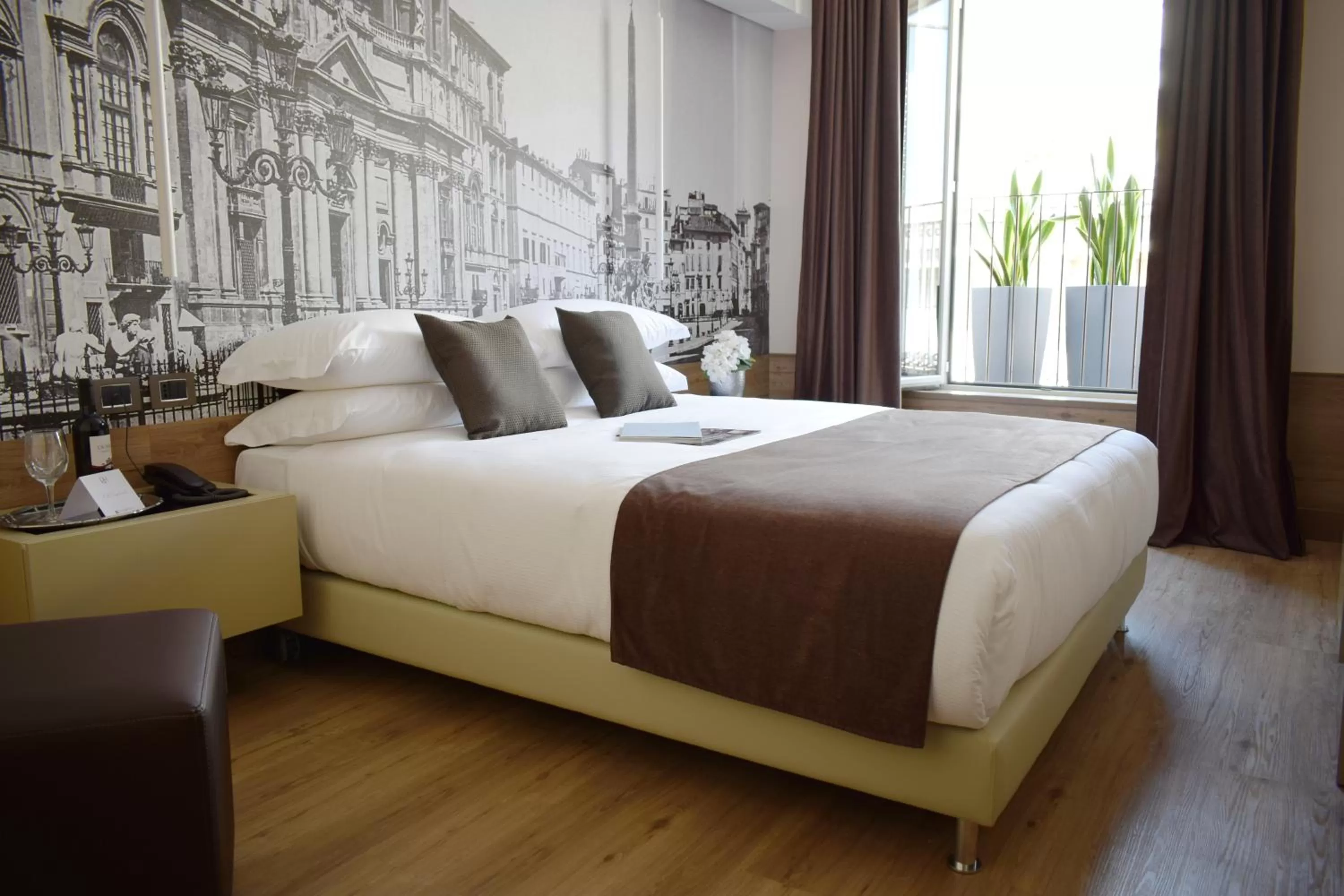 Bedroom, Bed in Raeli Hotel Archimede