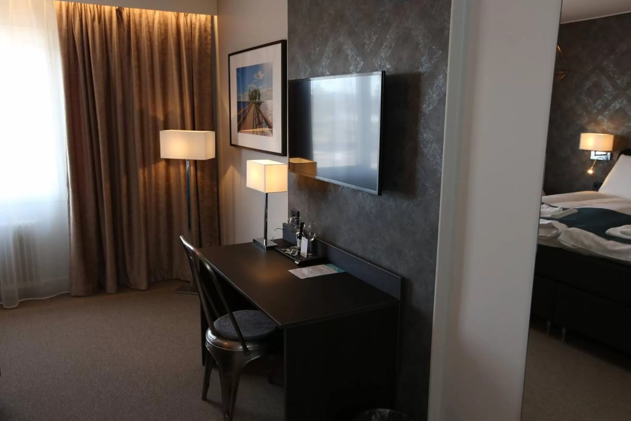 Bedroom, Bed in Hotell Rättvik