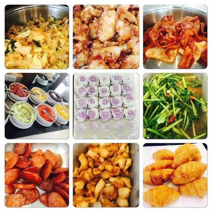 Asian breakfast in The Contrast i Hotel