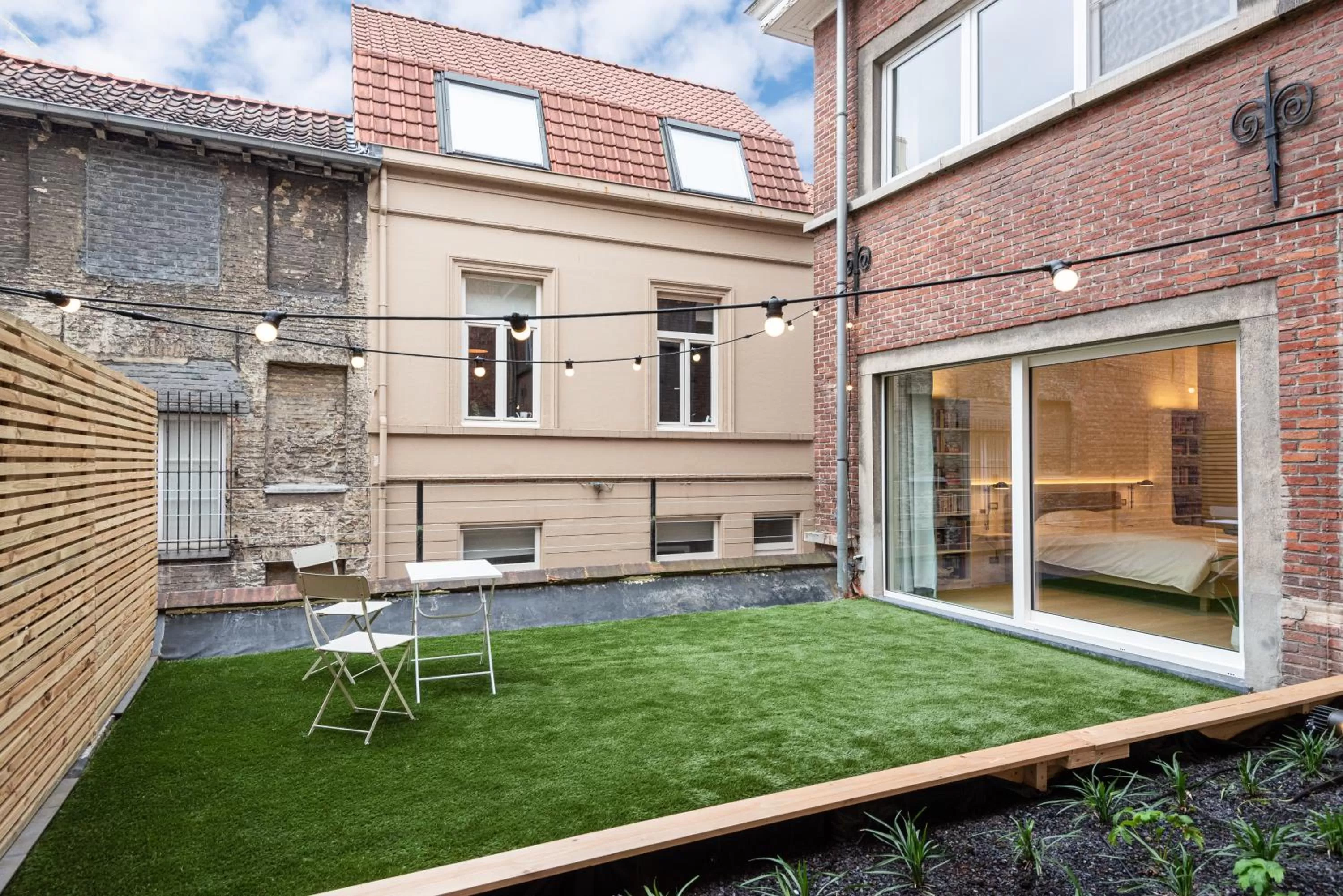 Garden view in Gepetto's - Beautiful stay in the Historic centre of Ghent -