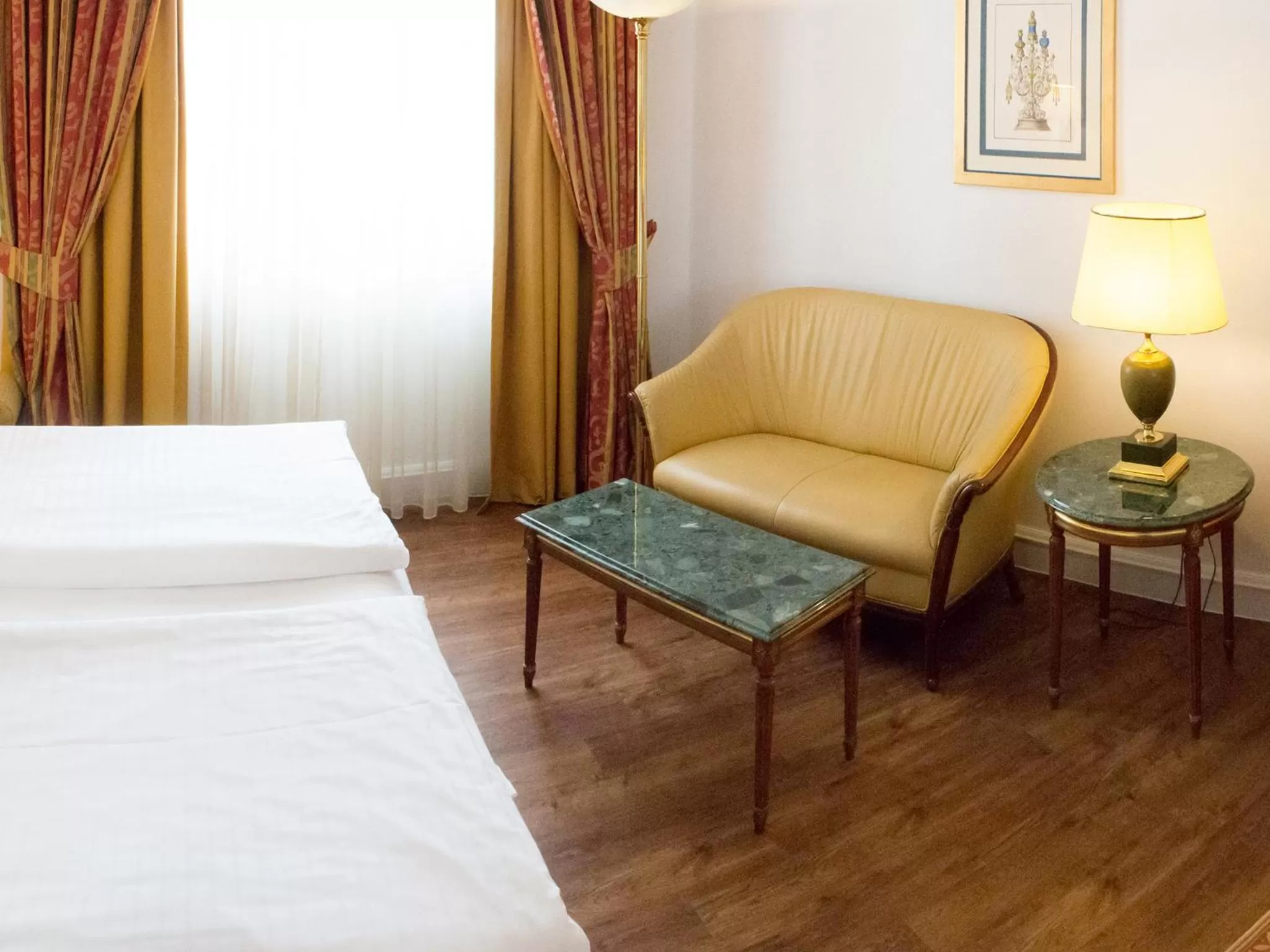 Photo of the whole room, Bed in DORMERO Hotel Halle