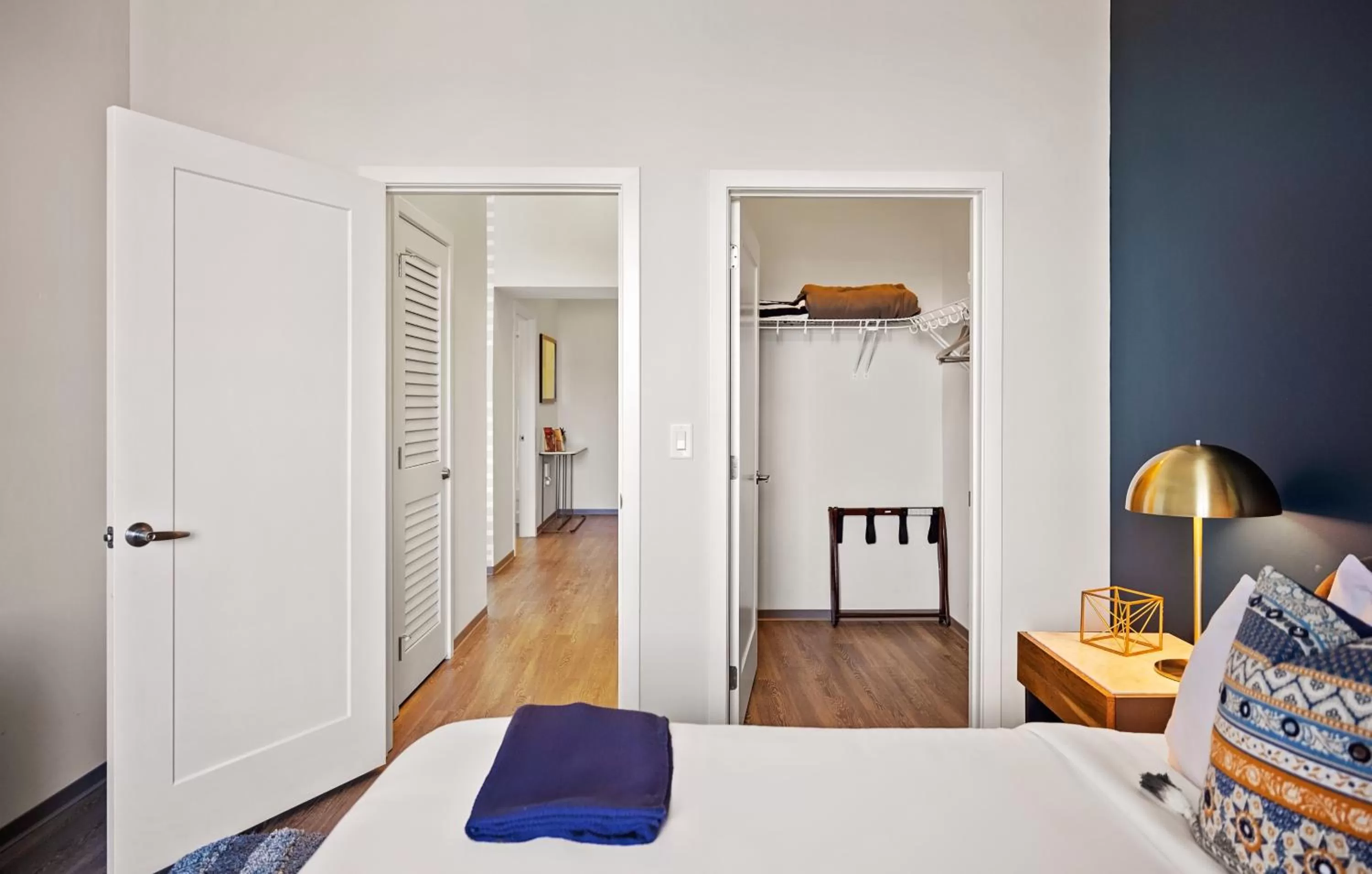 Bedroom, Bed in Placemakr Premier SoBro