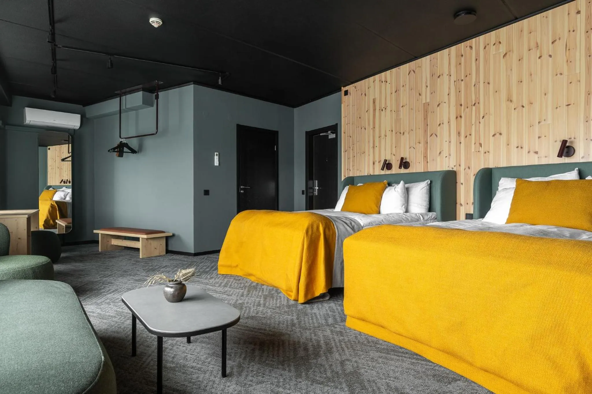 Bed in Hotell Lappland