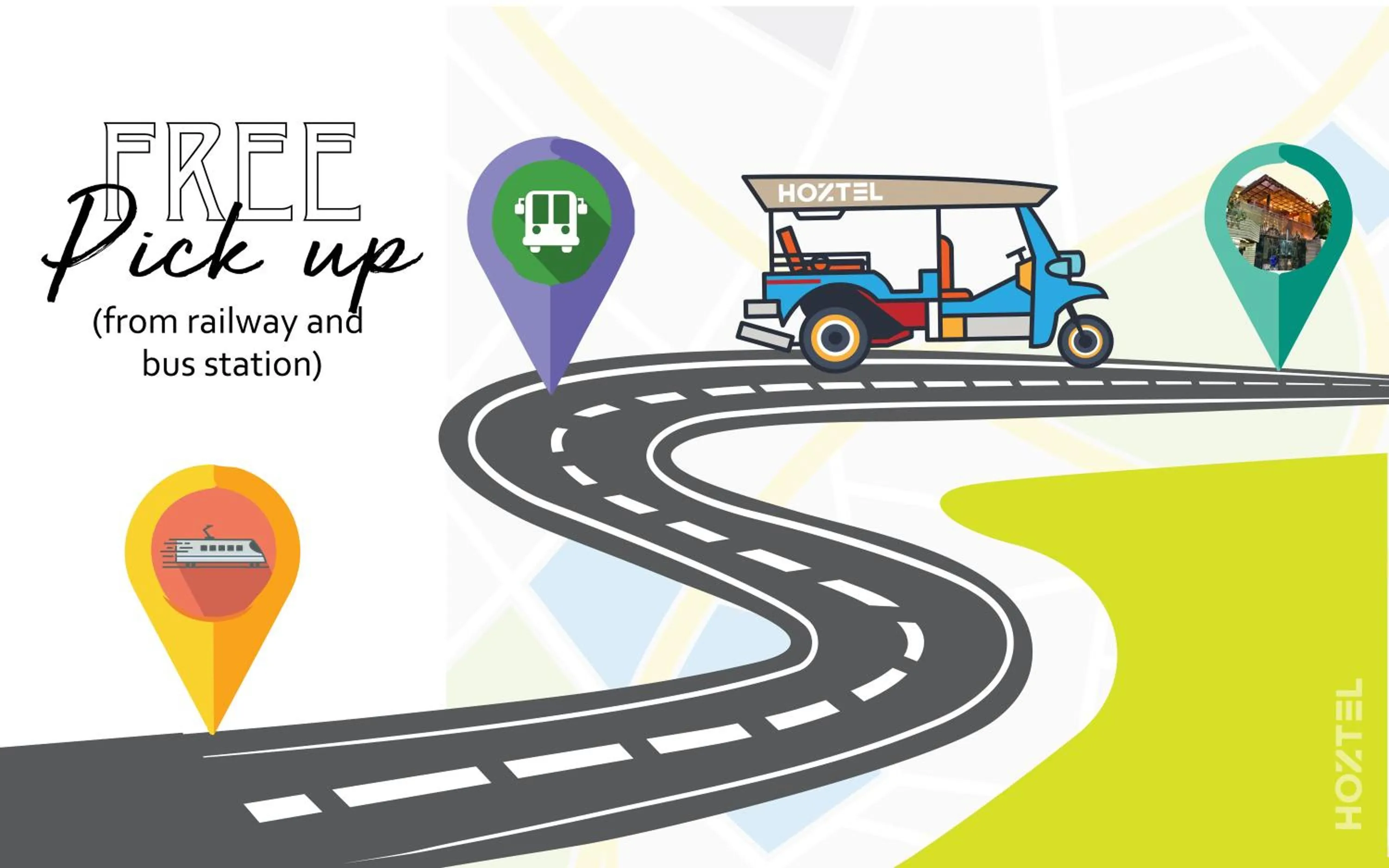 Text overlay in Hoztel Jaipur