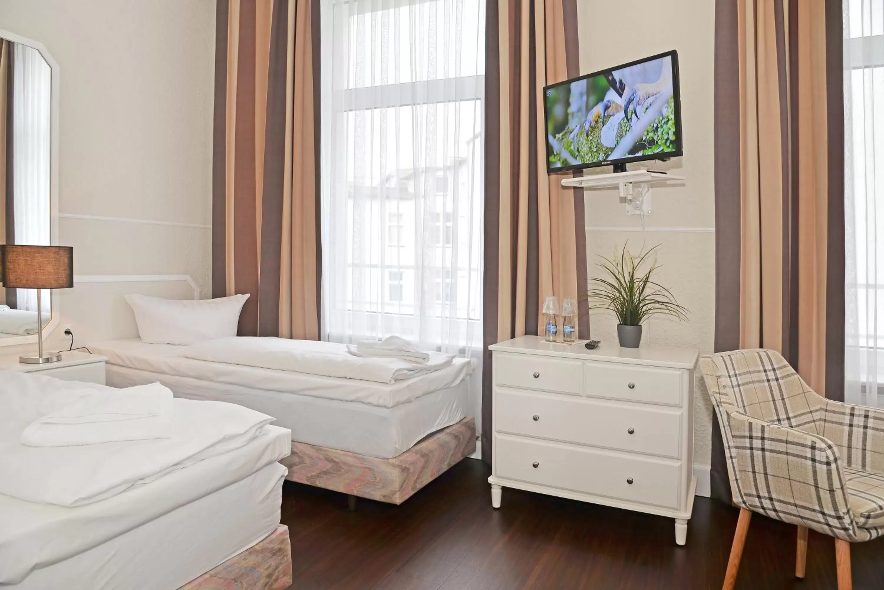 Bed in Hotel Stralsund