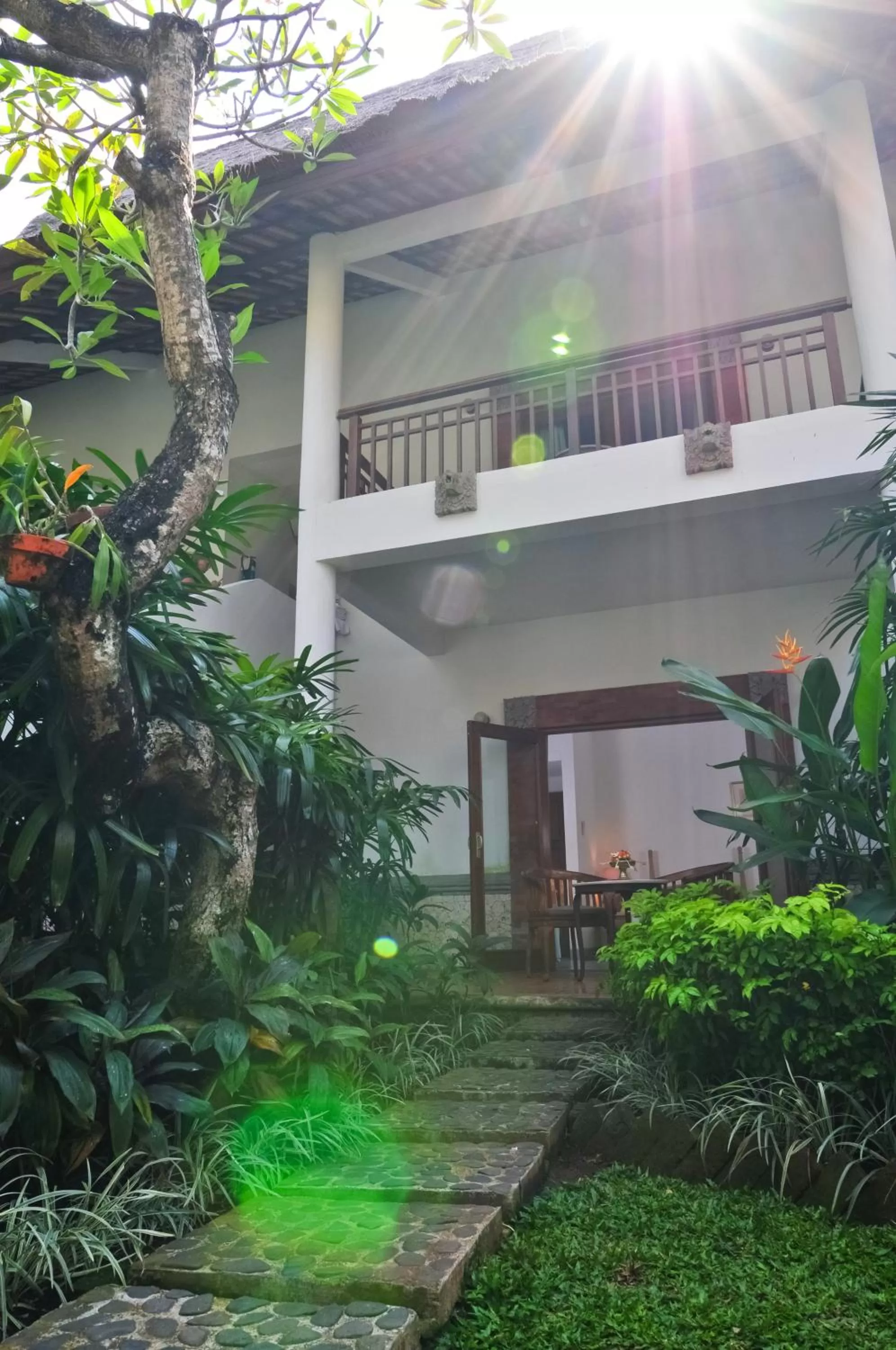 Garden view in Sativa Sanur Cottages