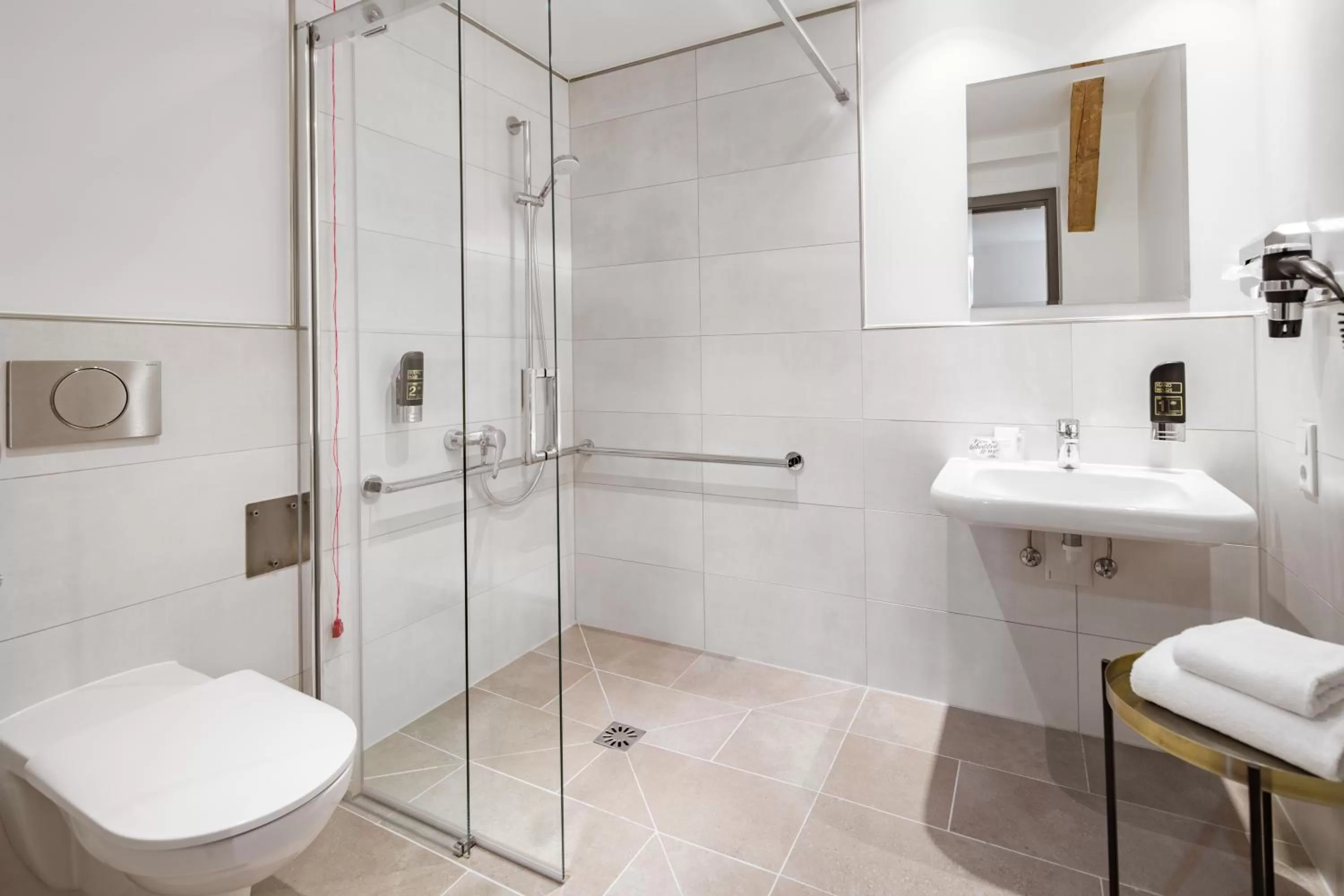 Shower in Maison Schiller by DesignCity Hotels