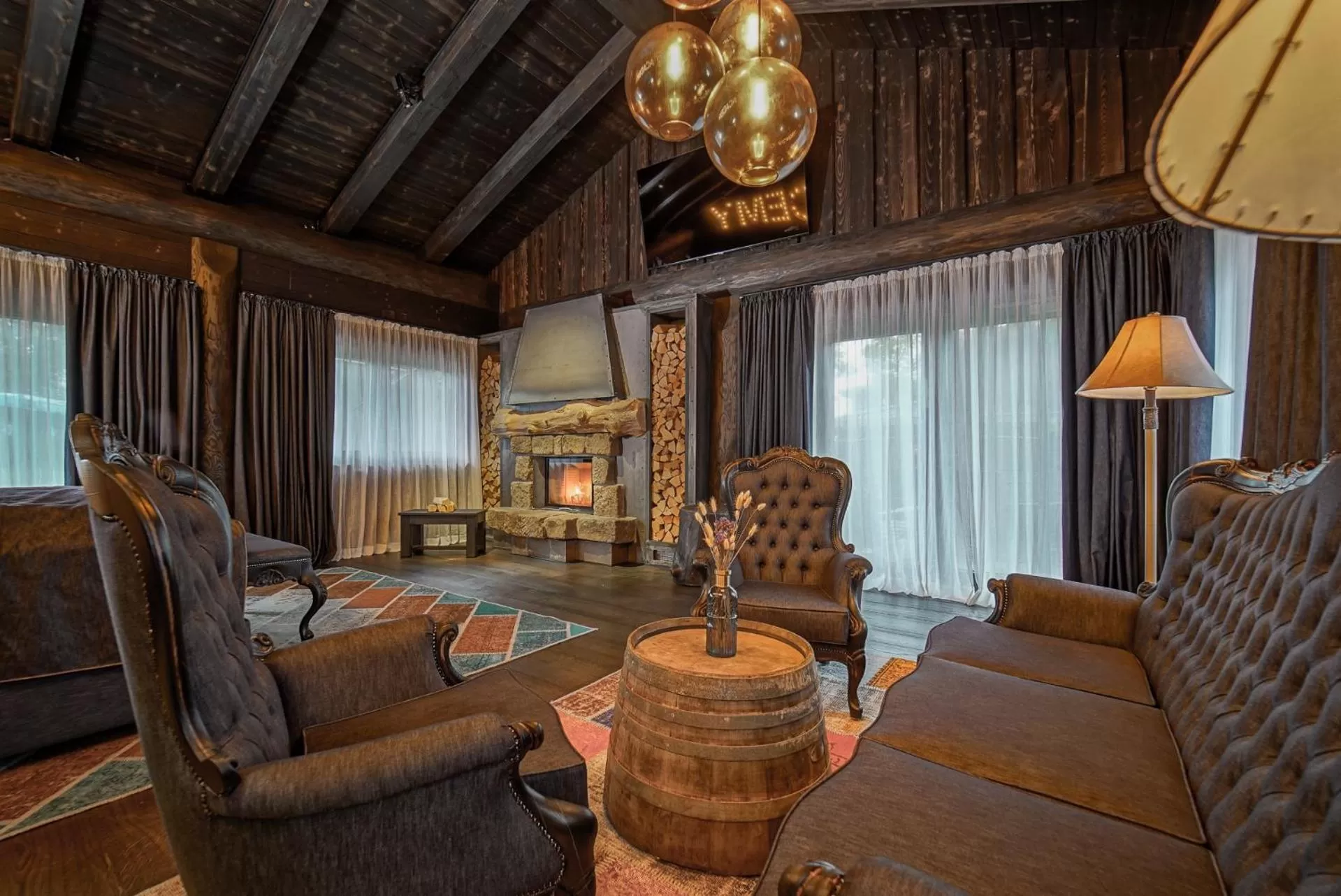 Living room in Timberjacks Kassel Motel