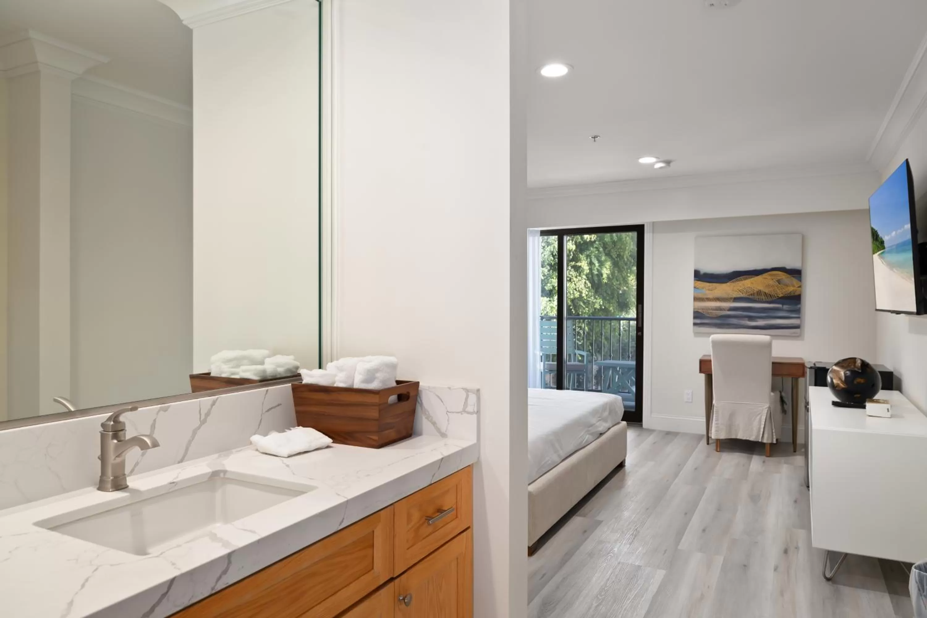 Bed in Hotel Huntington