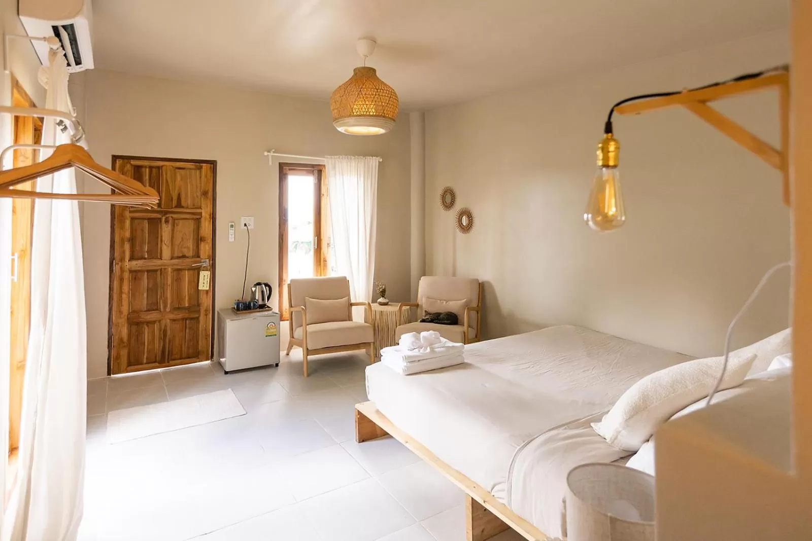 Bed in Indie Beach Bungalows