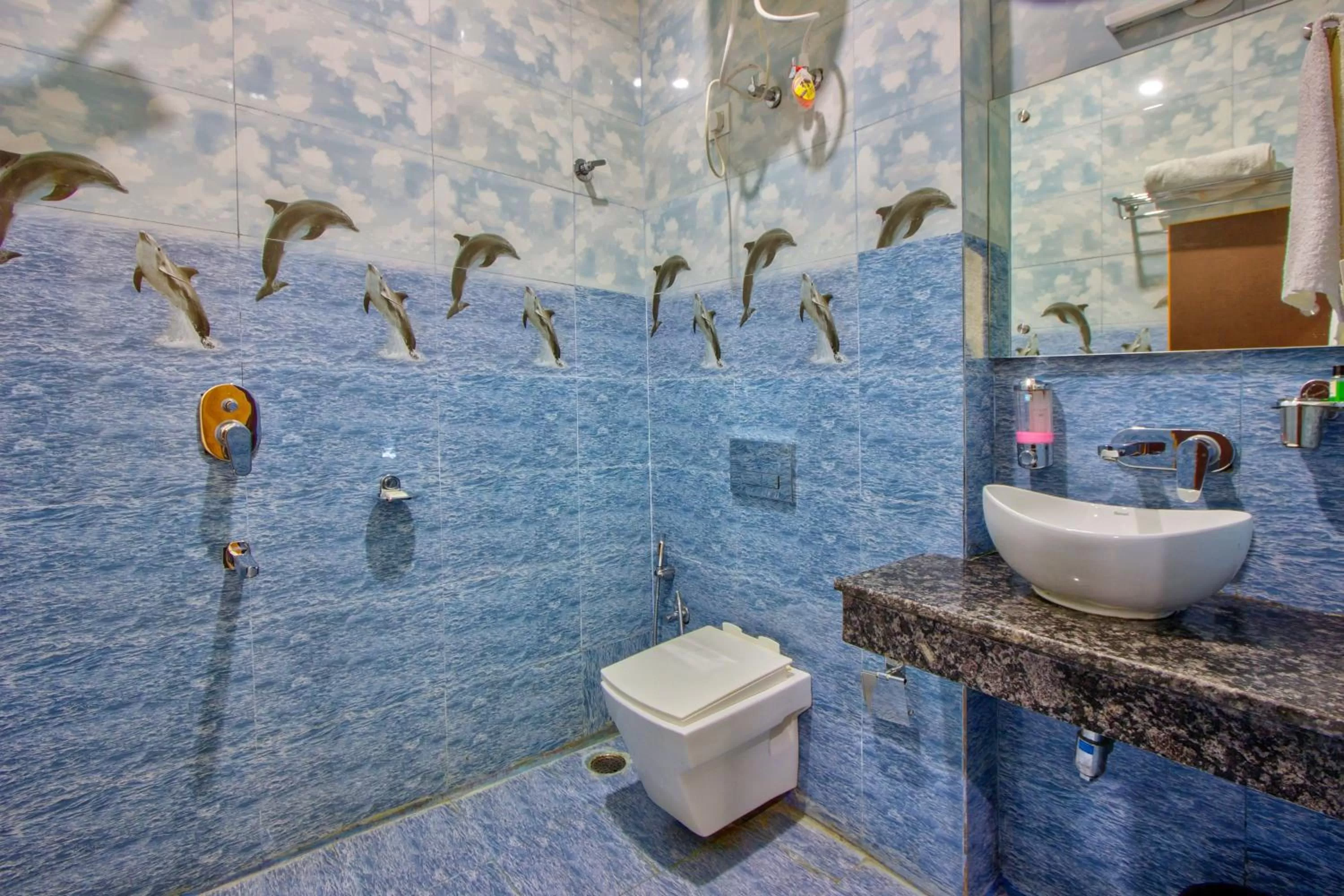 Bathroom in Hotel Bliss Valley - Hotel in Dharamshala