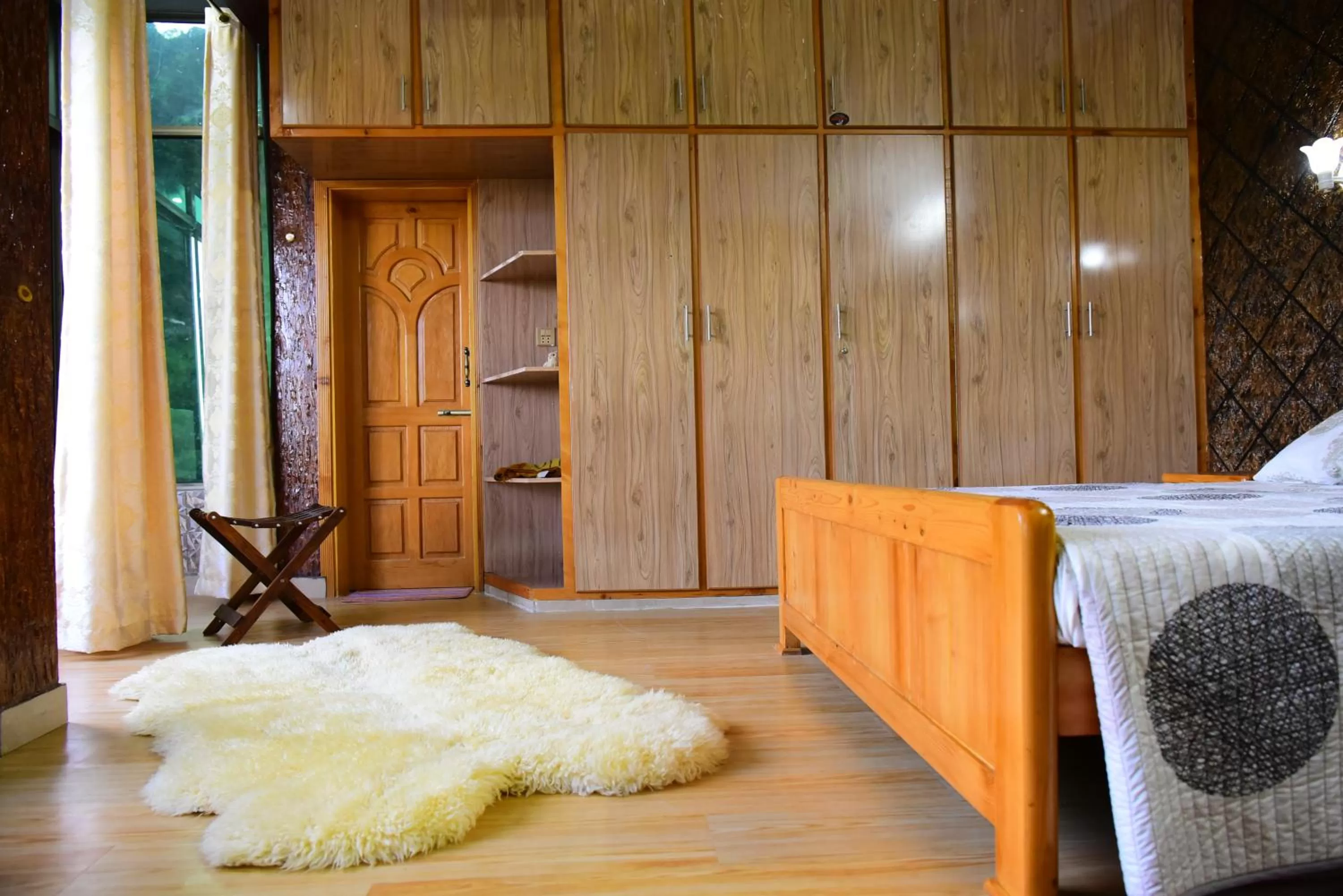 Bedroom, Bed in Srinagar Homes