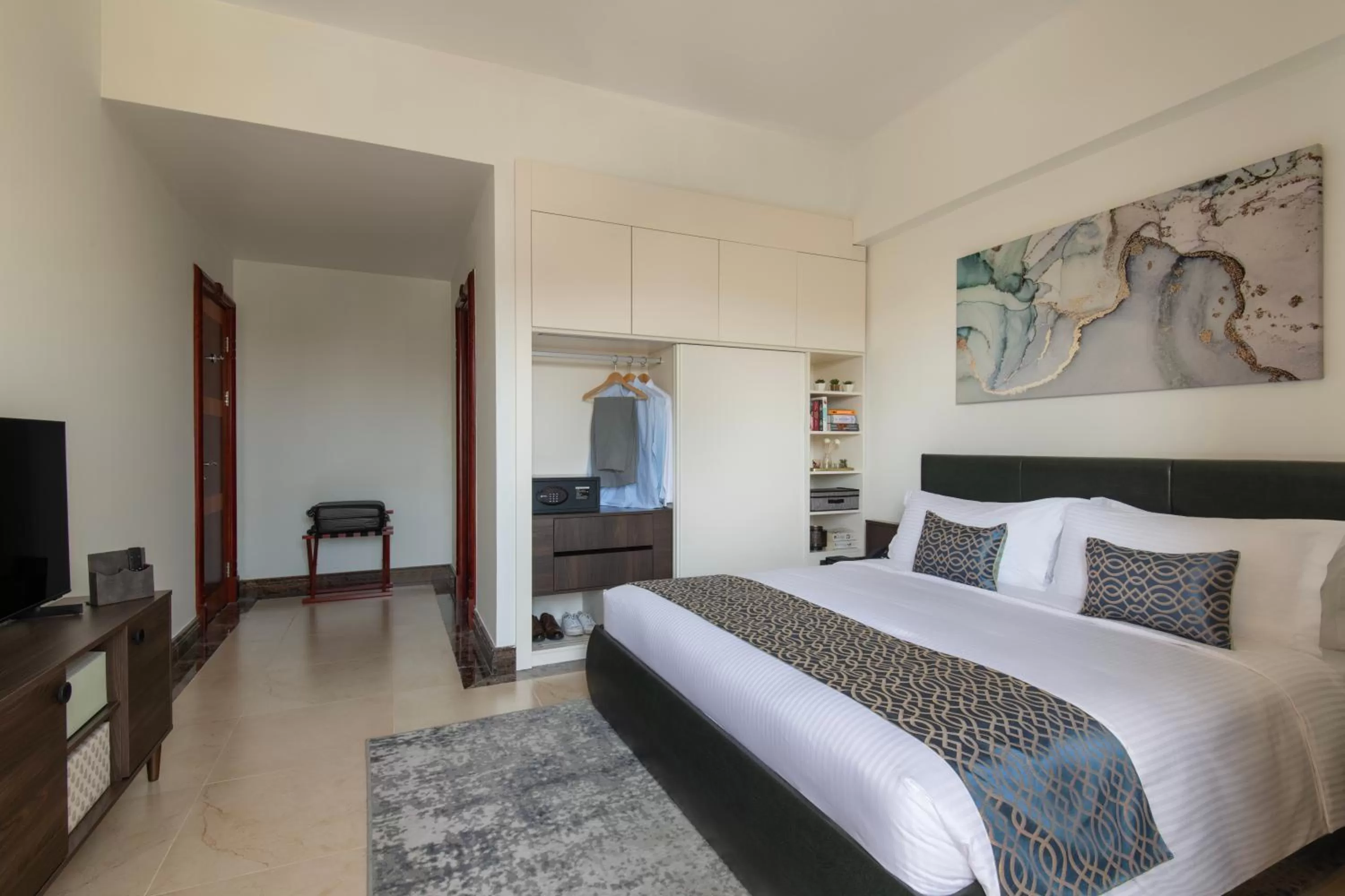 Bedroom, Bed in Somerset Al Mansoura Doha