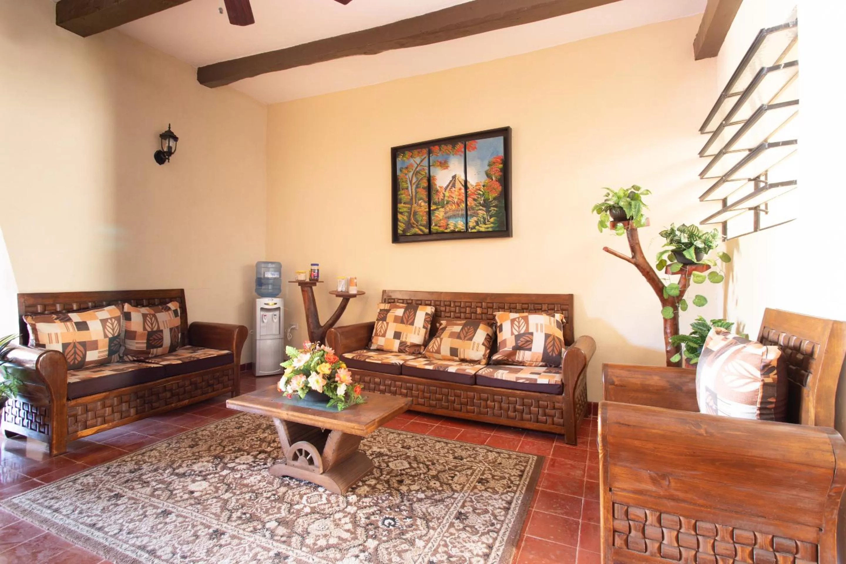 Seating area in Hotel Casa Rico