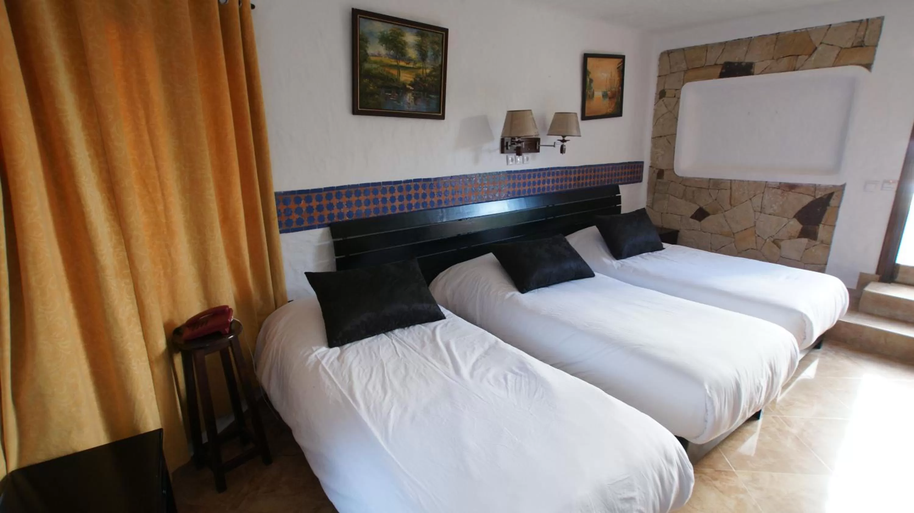 Bed in Hotel Hacienda