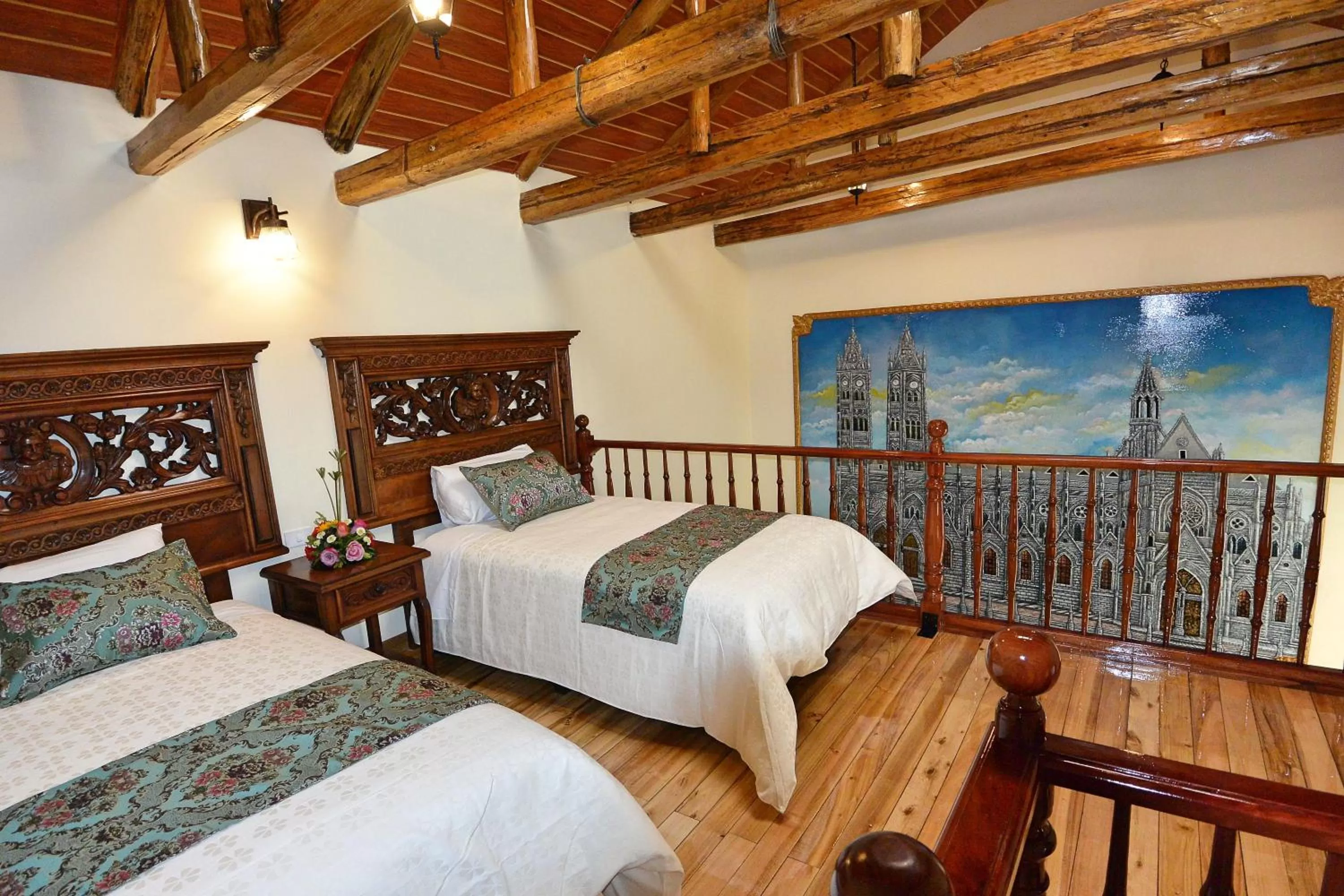 Photo of the whole room, Bed in Hotel La Basílica Quito