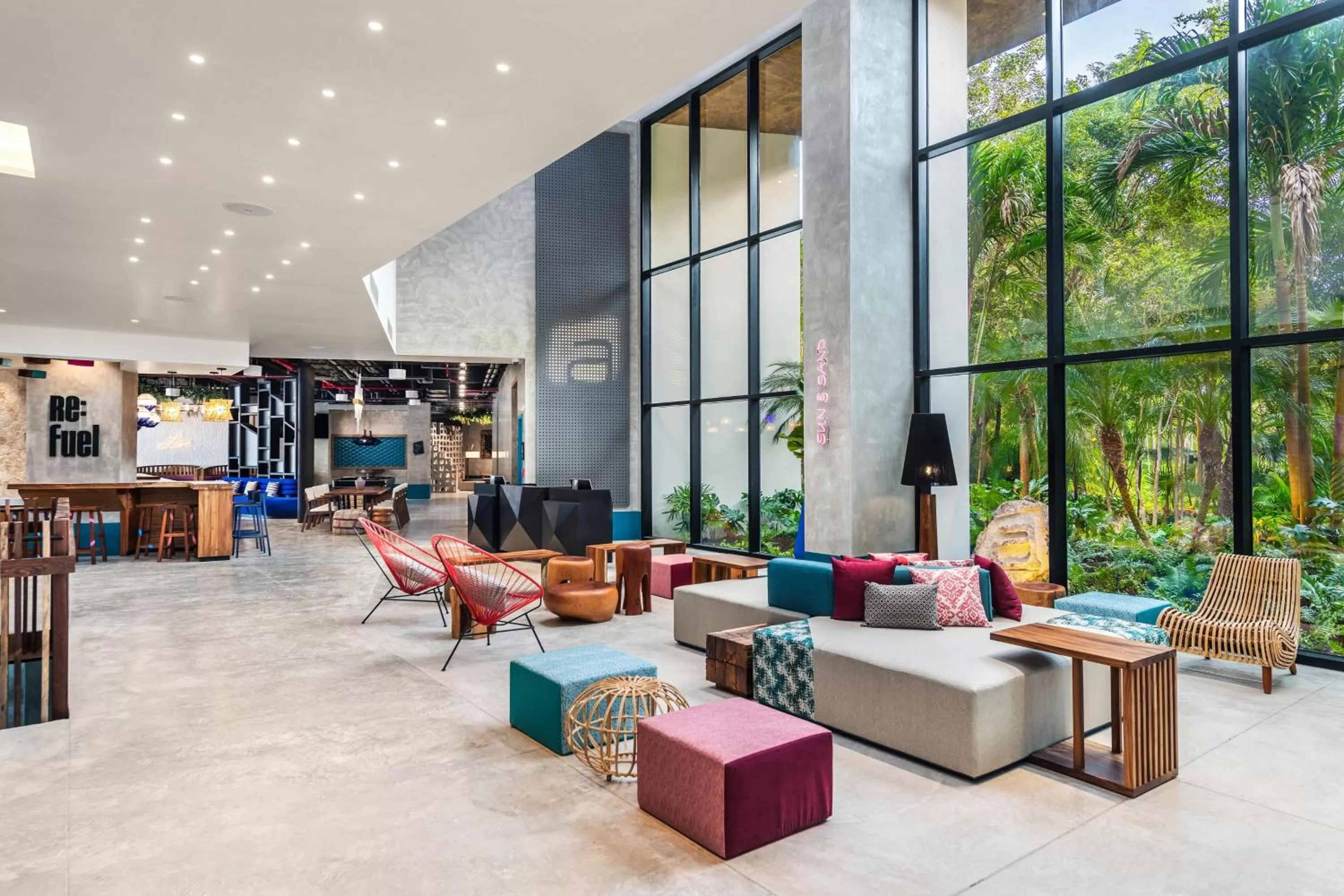 Lobby or reception in Aloft Tulum