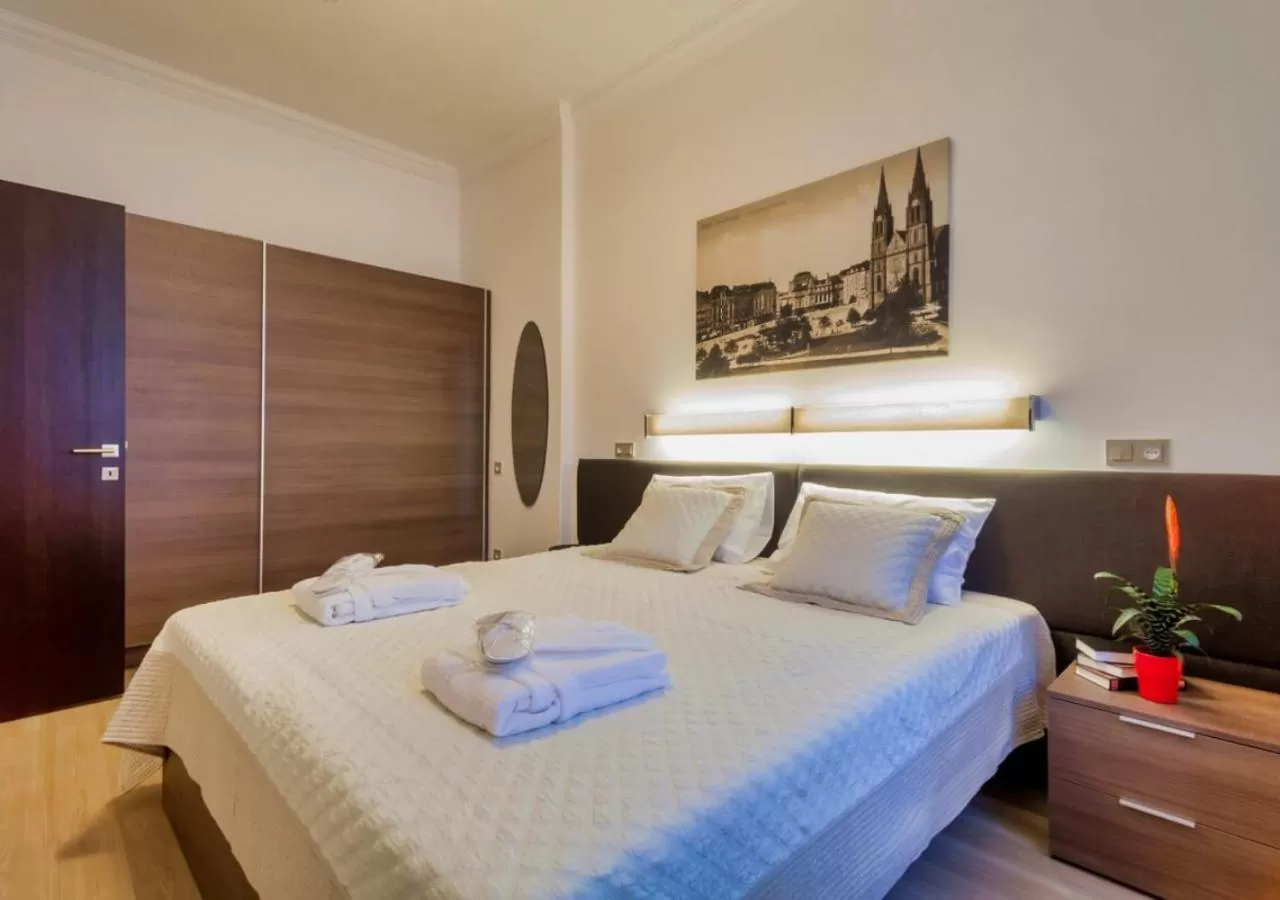 Bed in VINOHRADSKY DUM Residence