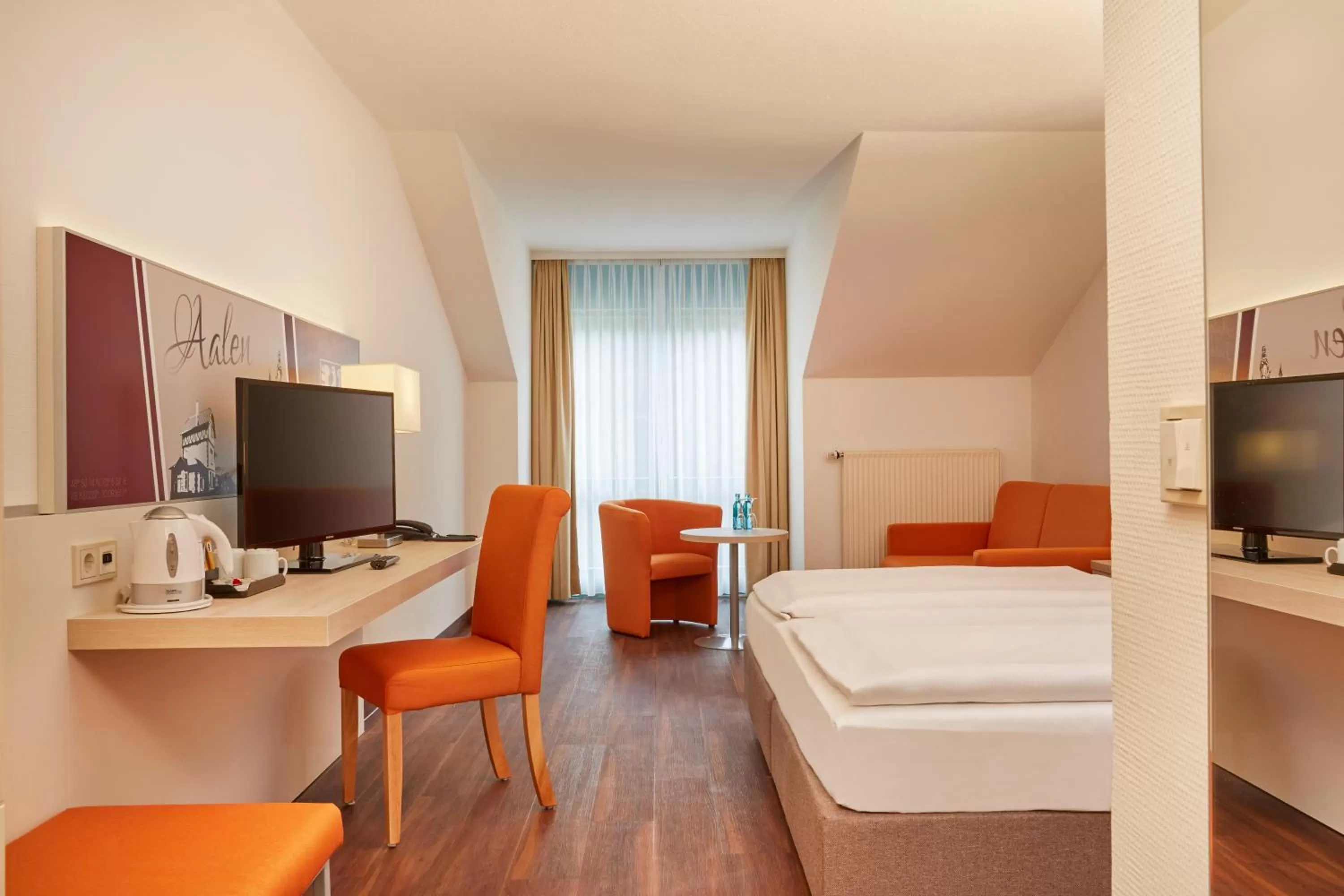 Decorative detail, Bed in H+ Hotel Limes Thermen Aalen