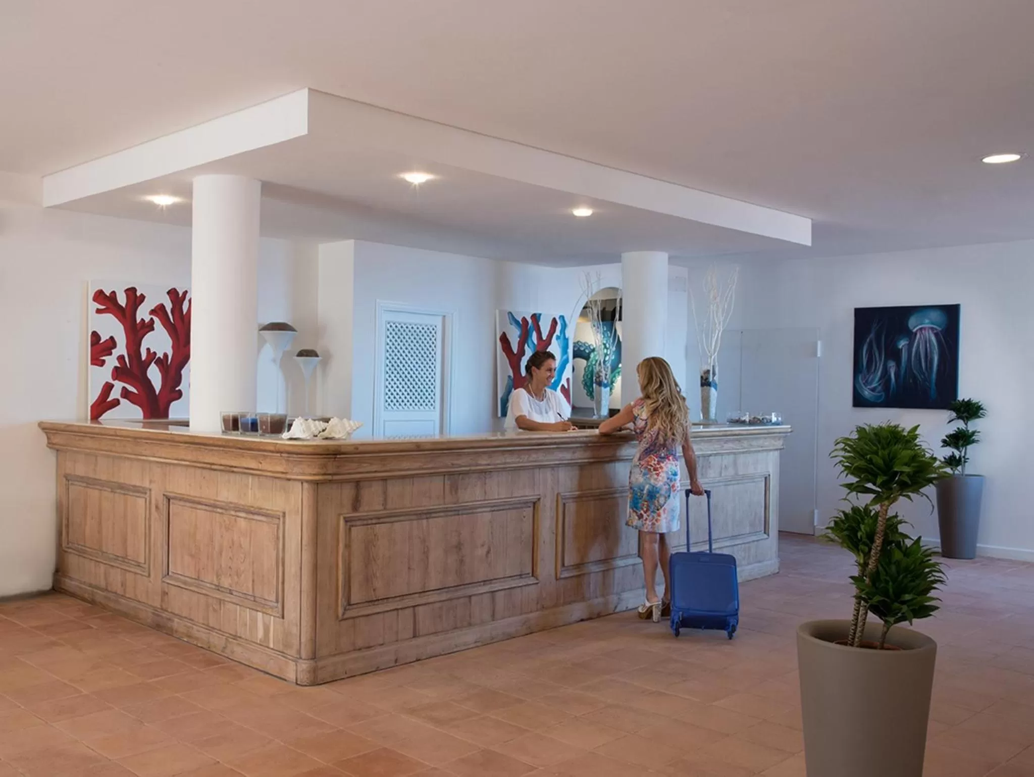 Lobby or reception in Hotel Tonnara Trabia