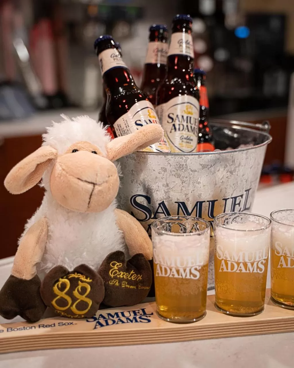 Drinks in Courtyard Boston Copley Square