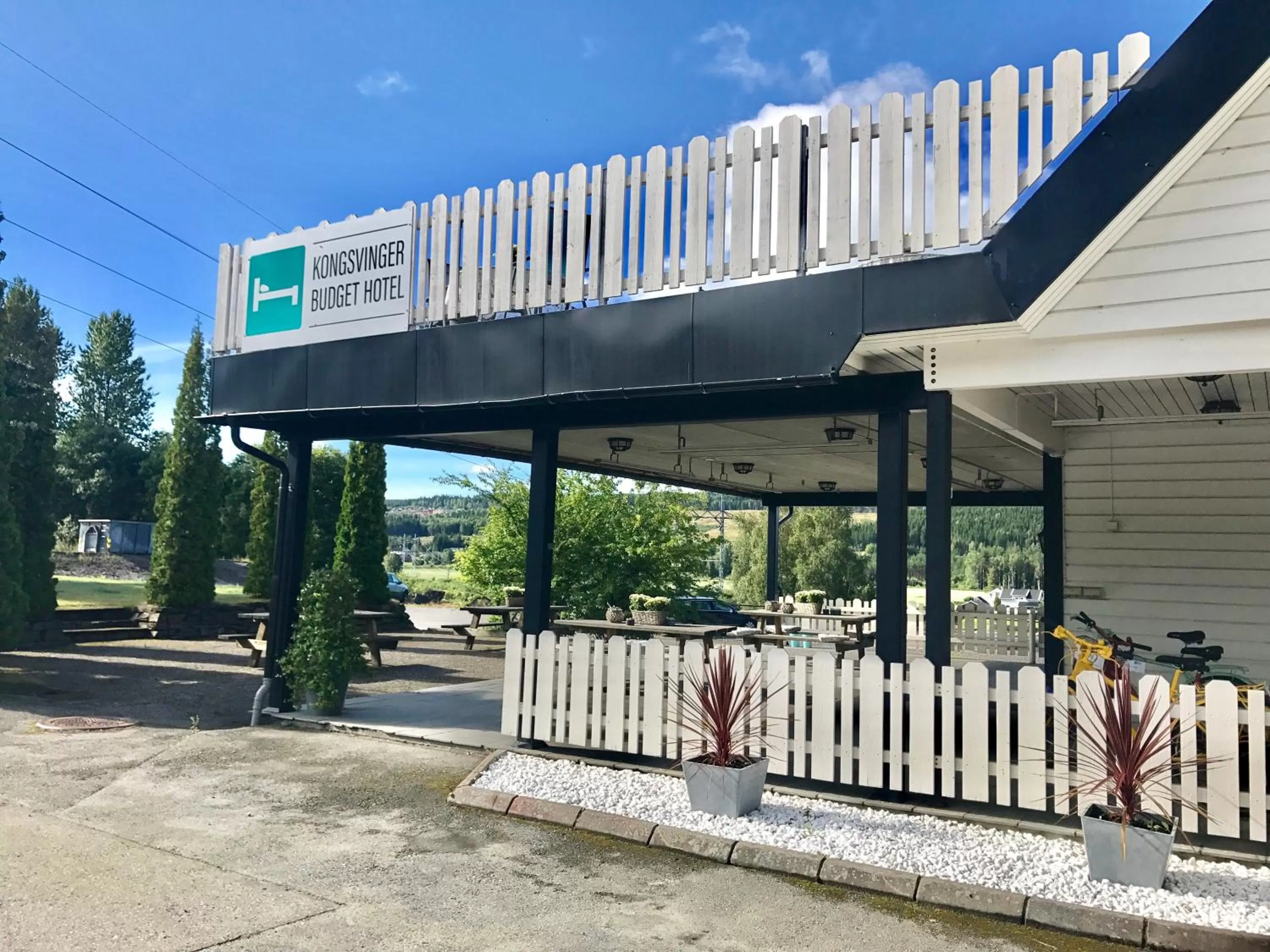 Balcony/Terrace in Kongsvinger Budget Hotel
